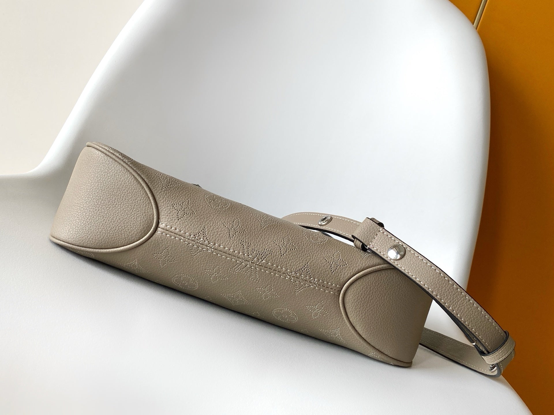 LV All Around MM Gray Perforated Mahina Taurillon Leather 268134 mysite