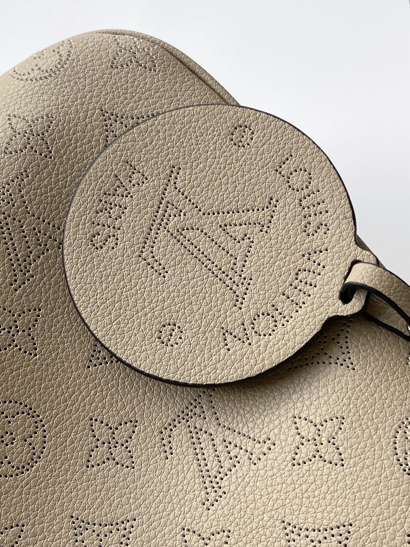 LV All Around MM Gray Perforated Mahina Taurillon Leather 268134 mysite