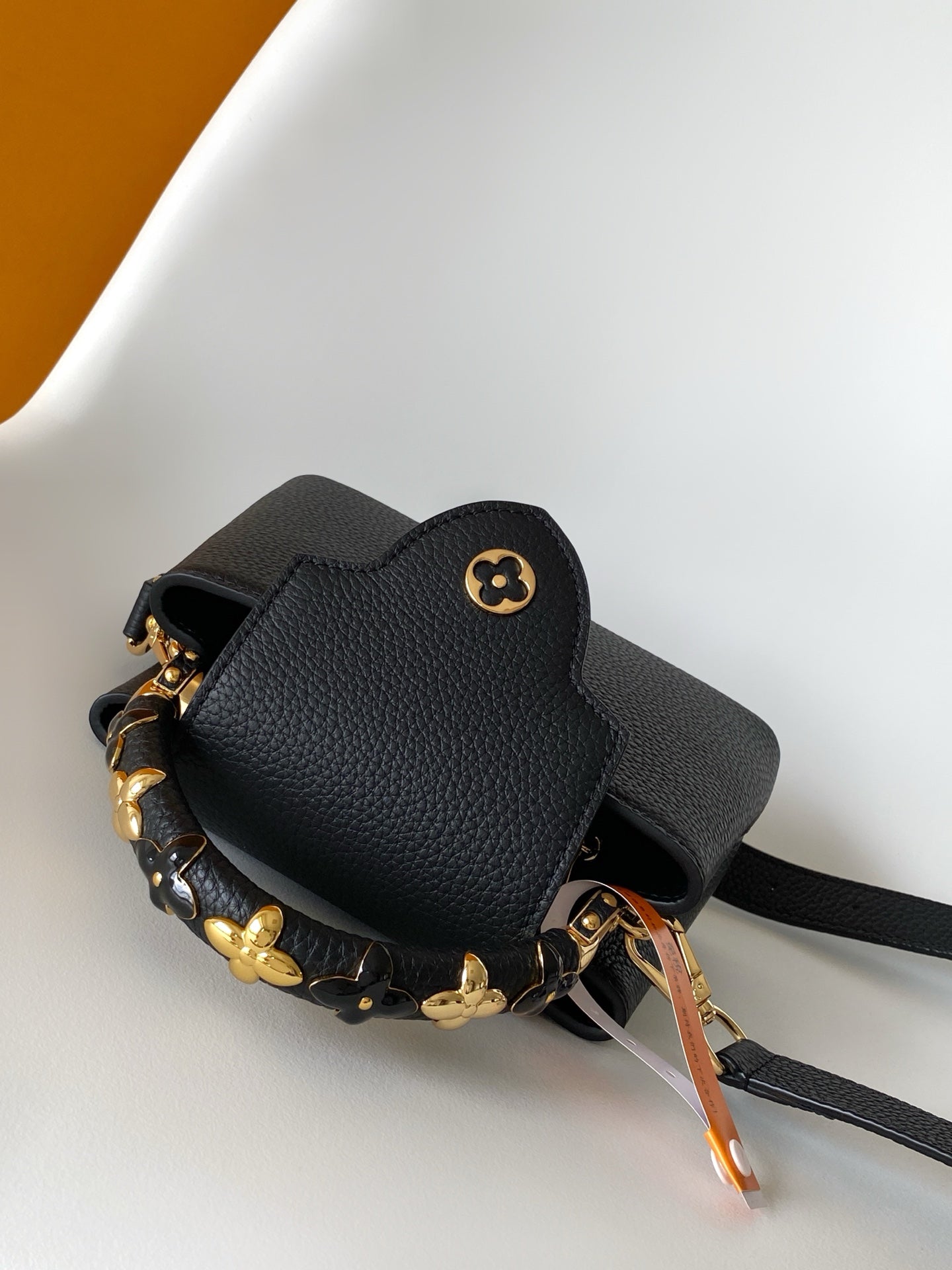 LV Capucines with LV Initials logo 21 Black Taurillon Leather 268143 mysite