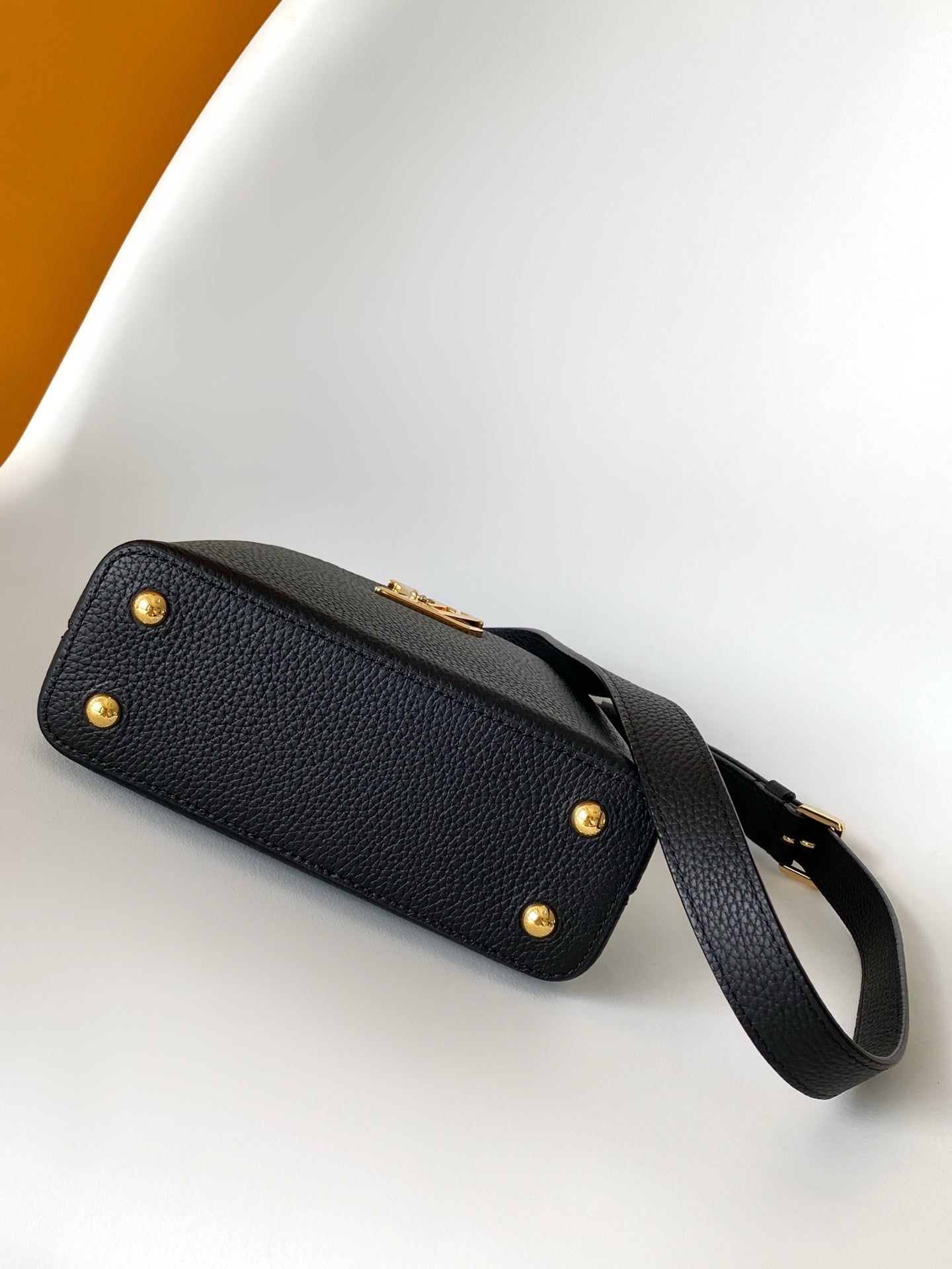 LV Capucines with LV Initials logo 21 Black Taurillon Leather 268143 mysite