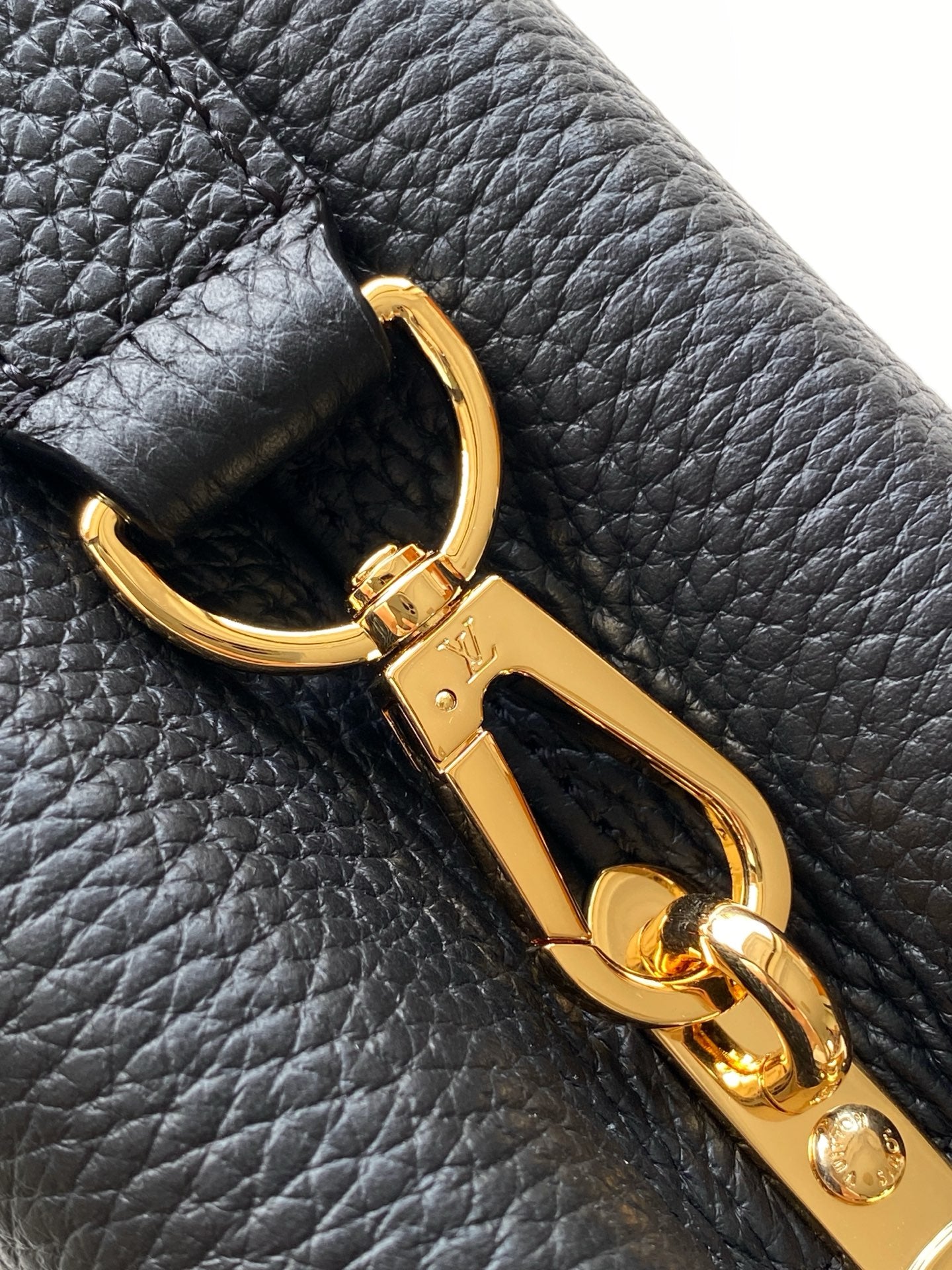 LV Capucines with LV Initials logo 21 Black Taurillon Leather 268143 mysite