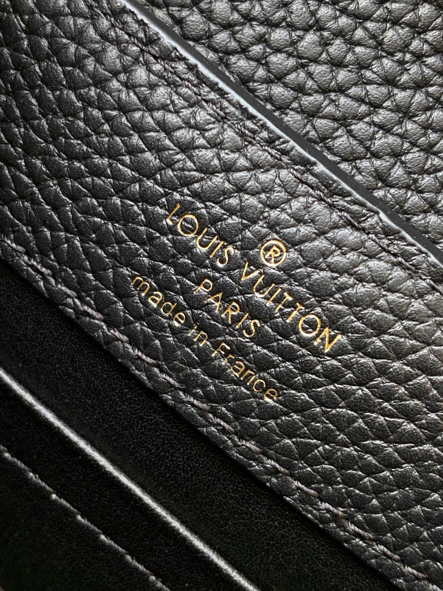 LV Capucines with LV Initials logo 21 Black Taurillon Leather 268143 mysite