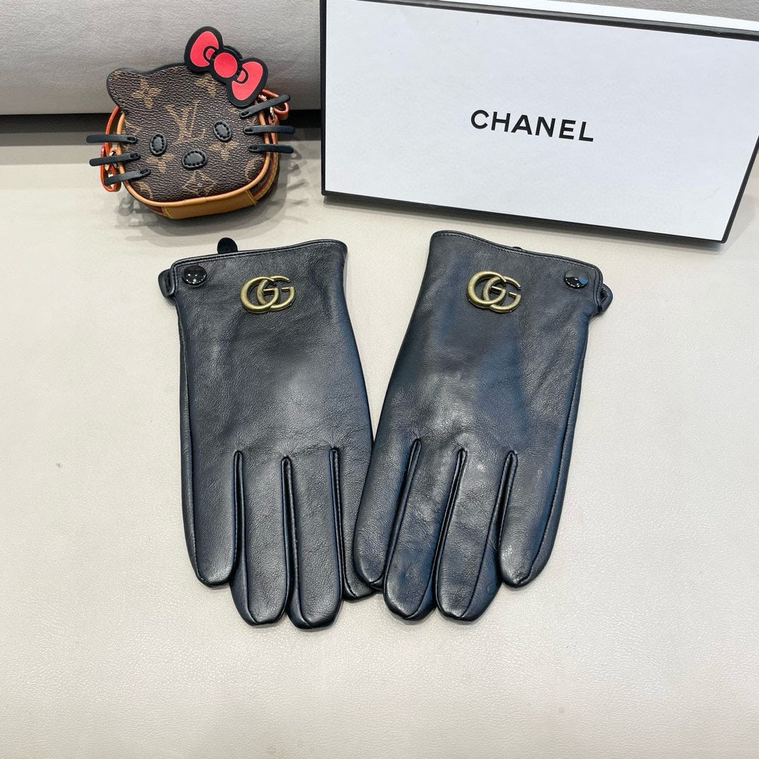 DOUBLE G GLOVES IN BLACK LAMBSKIN 370906 mysite