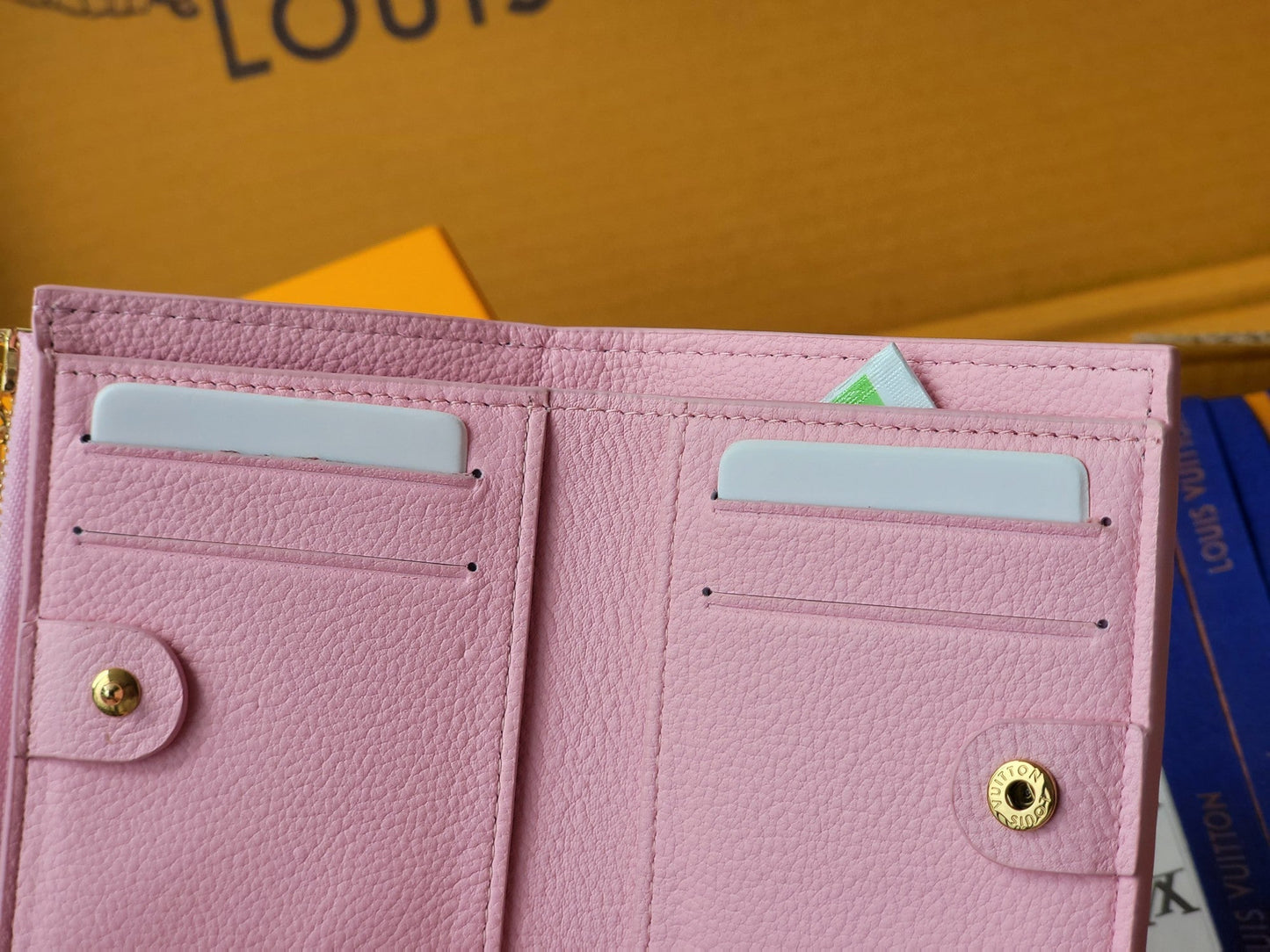 LV M14655Lisa Wallet Pink Monogram Embossed cowhide GHW mysite