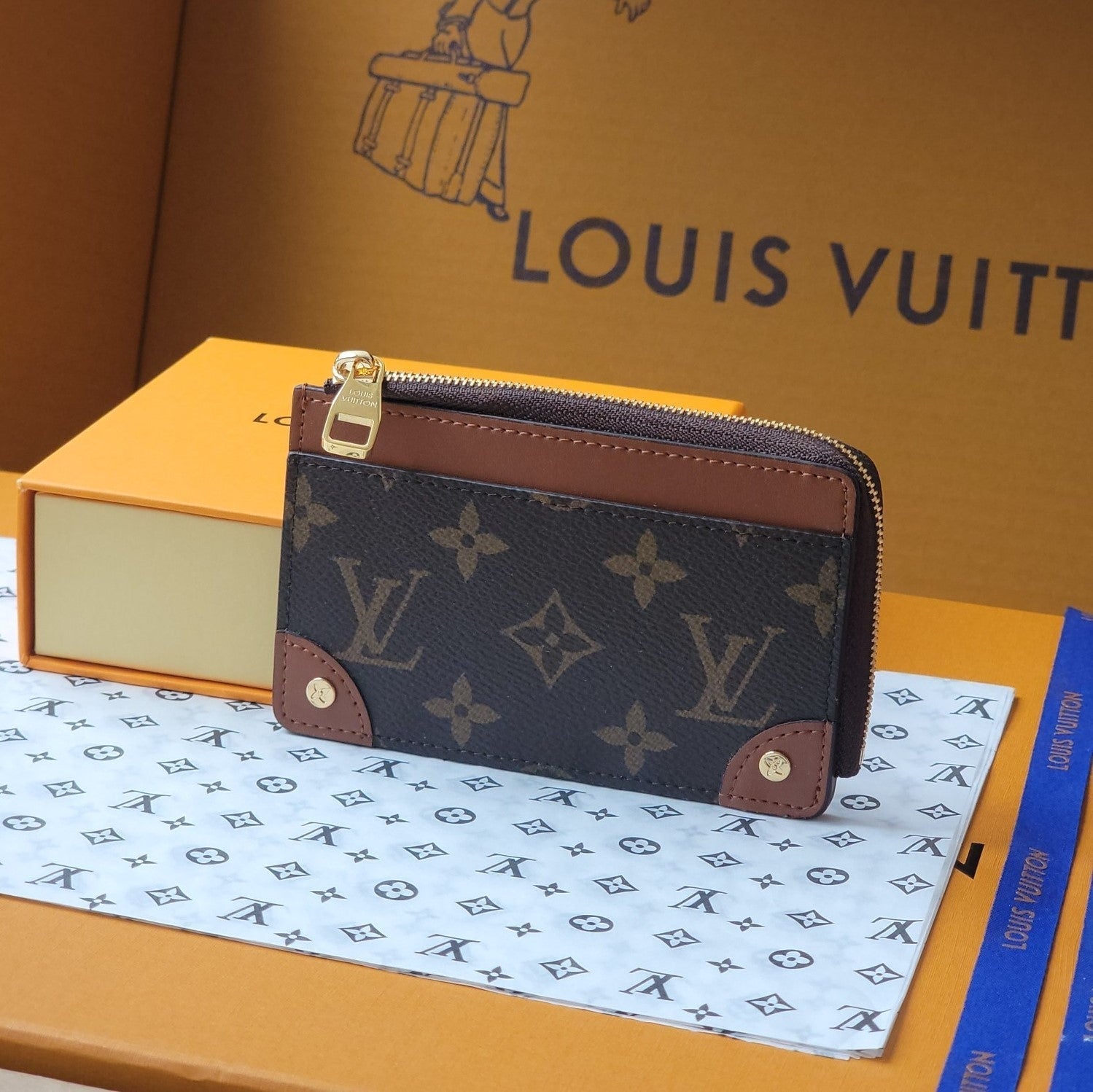 LV Card Holder Trunk Brown Monogram Canvas & Cowhide mysite
