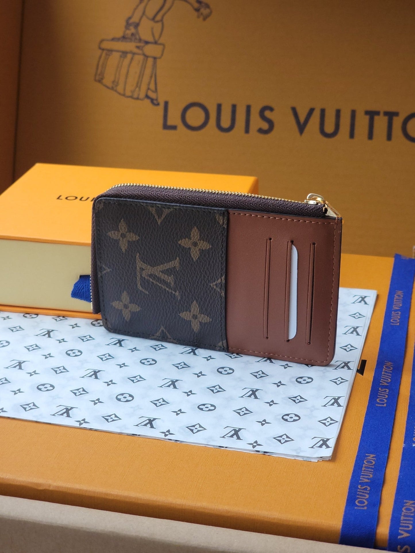LV Card Holder Trunk Brown Monogram Canvas & Cowhide mysite