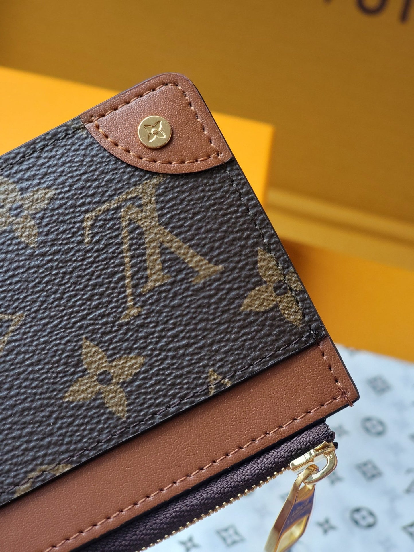 LV Card Holder Trunk Brown Monogram Canvas & Cowhide mysite