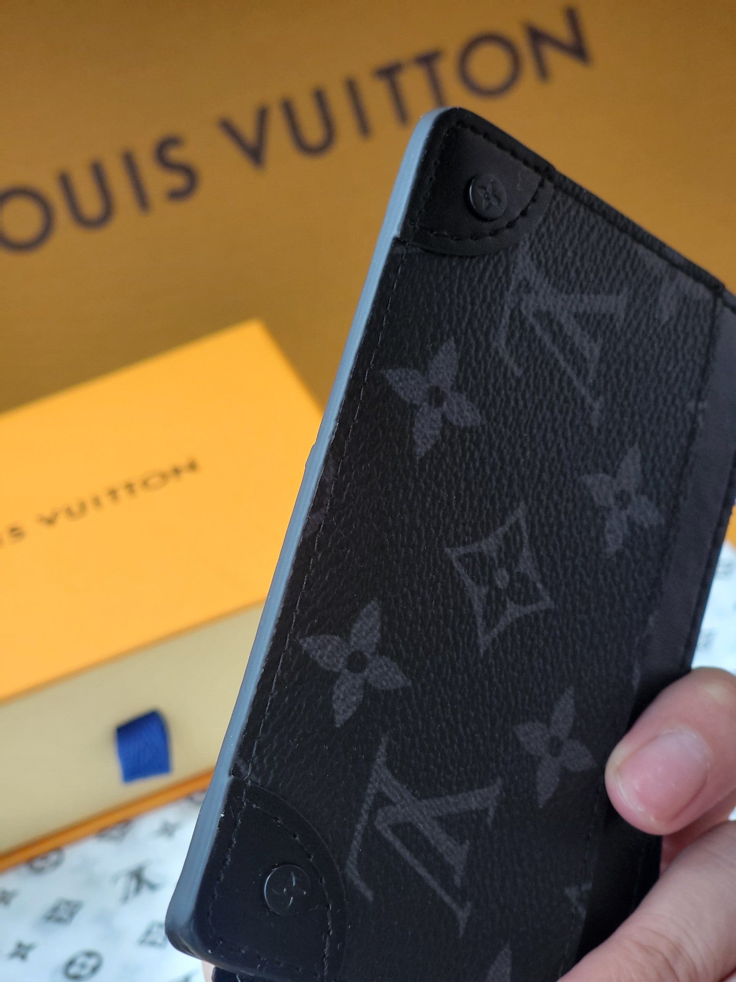 LV Card Holder Trunk Black Monogram Eclipse Canvas mysite