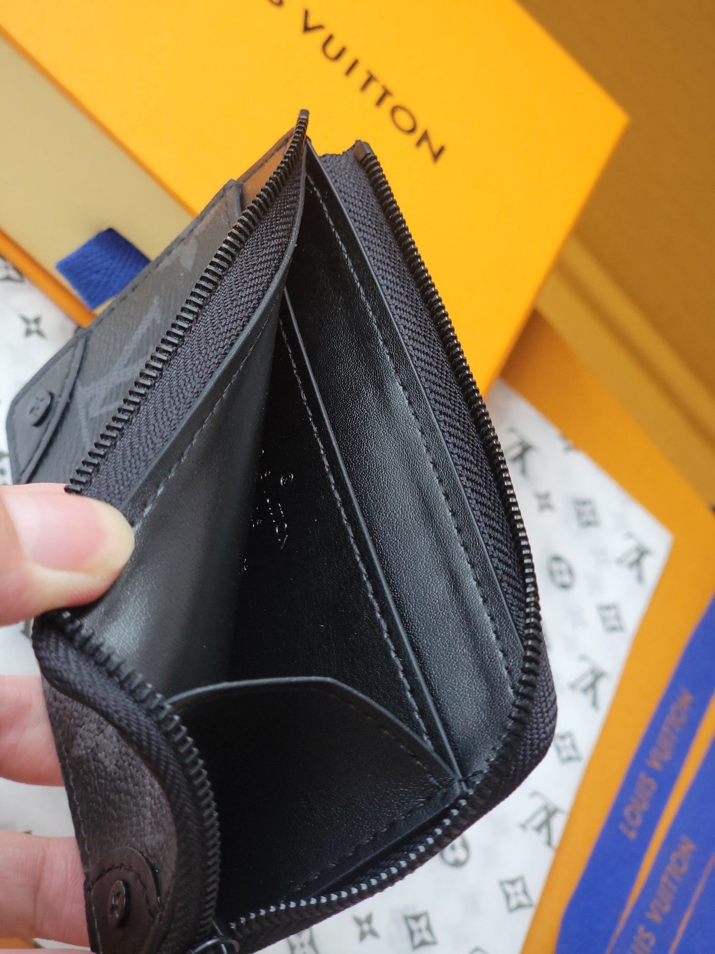 LV Card Holder Trunk Black Monogram Eclipse Canvas mysite