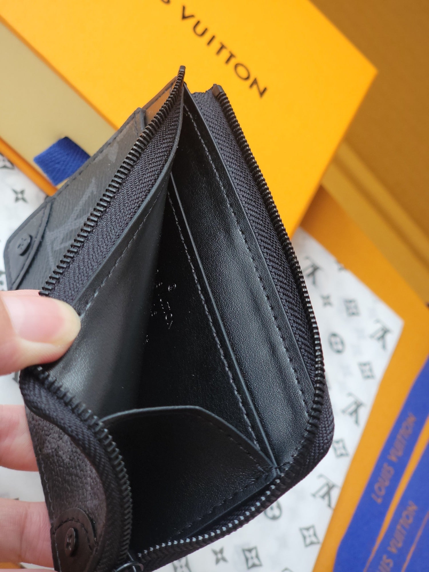 LV Card Holder Trunk Black Monogram Eclipse Canvas mysite