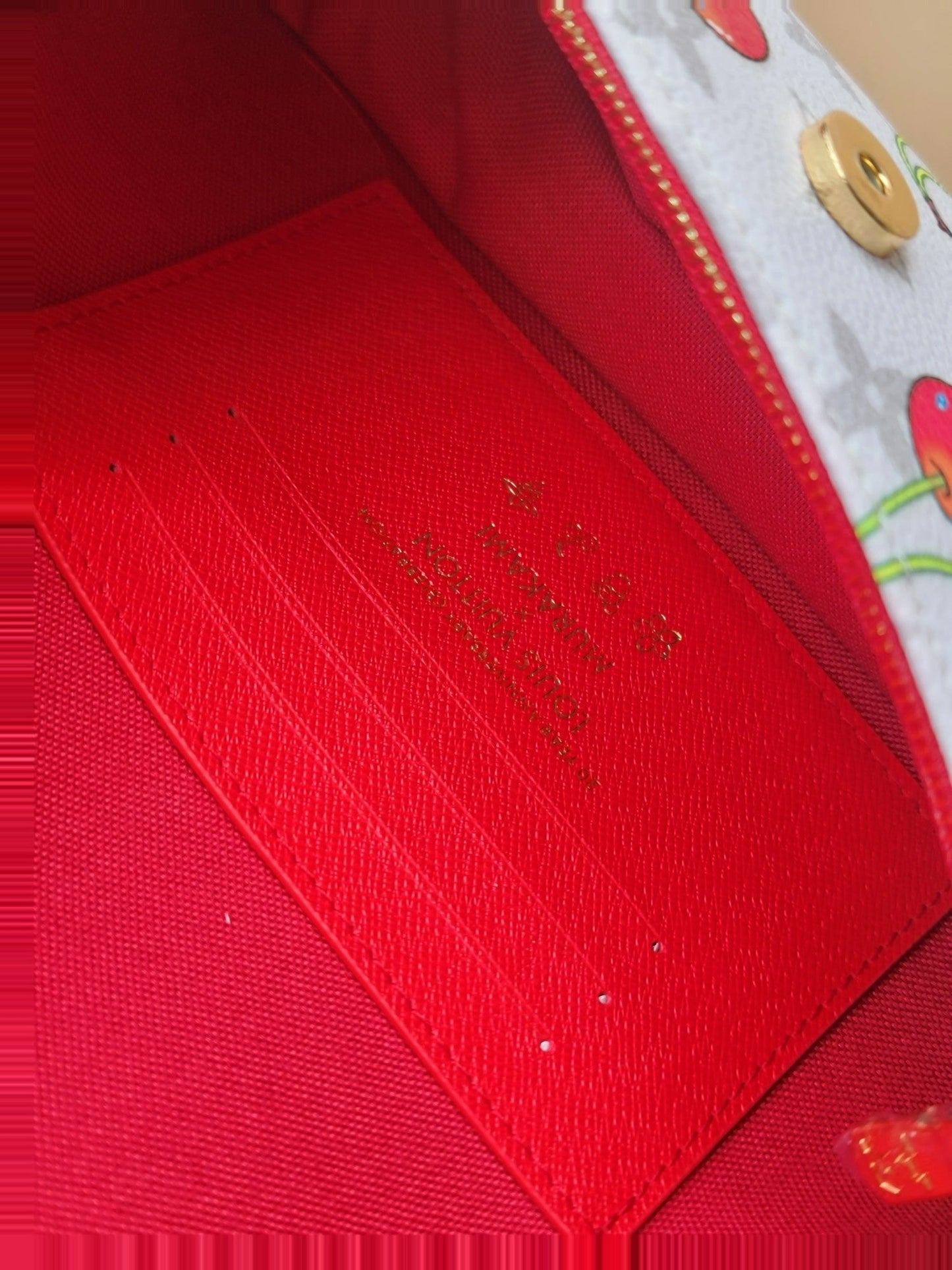 LV x TM M14239  Wallet On Chain Ivy White Monogram cherry Canvas GHW mysite