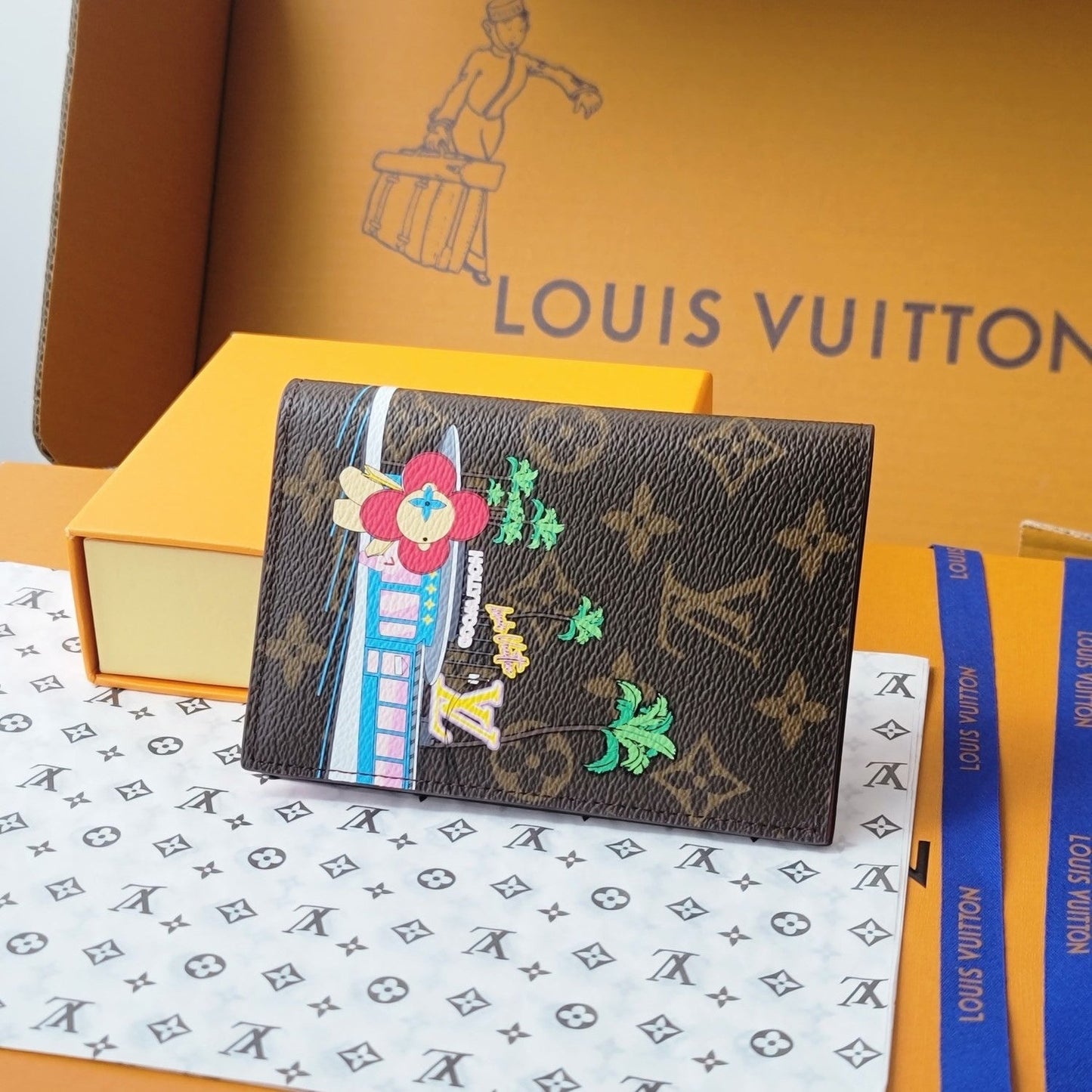 LV Passport Cover Pink Monogram Vivienne Fuchsia mysite