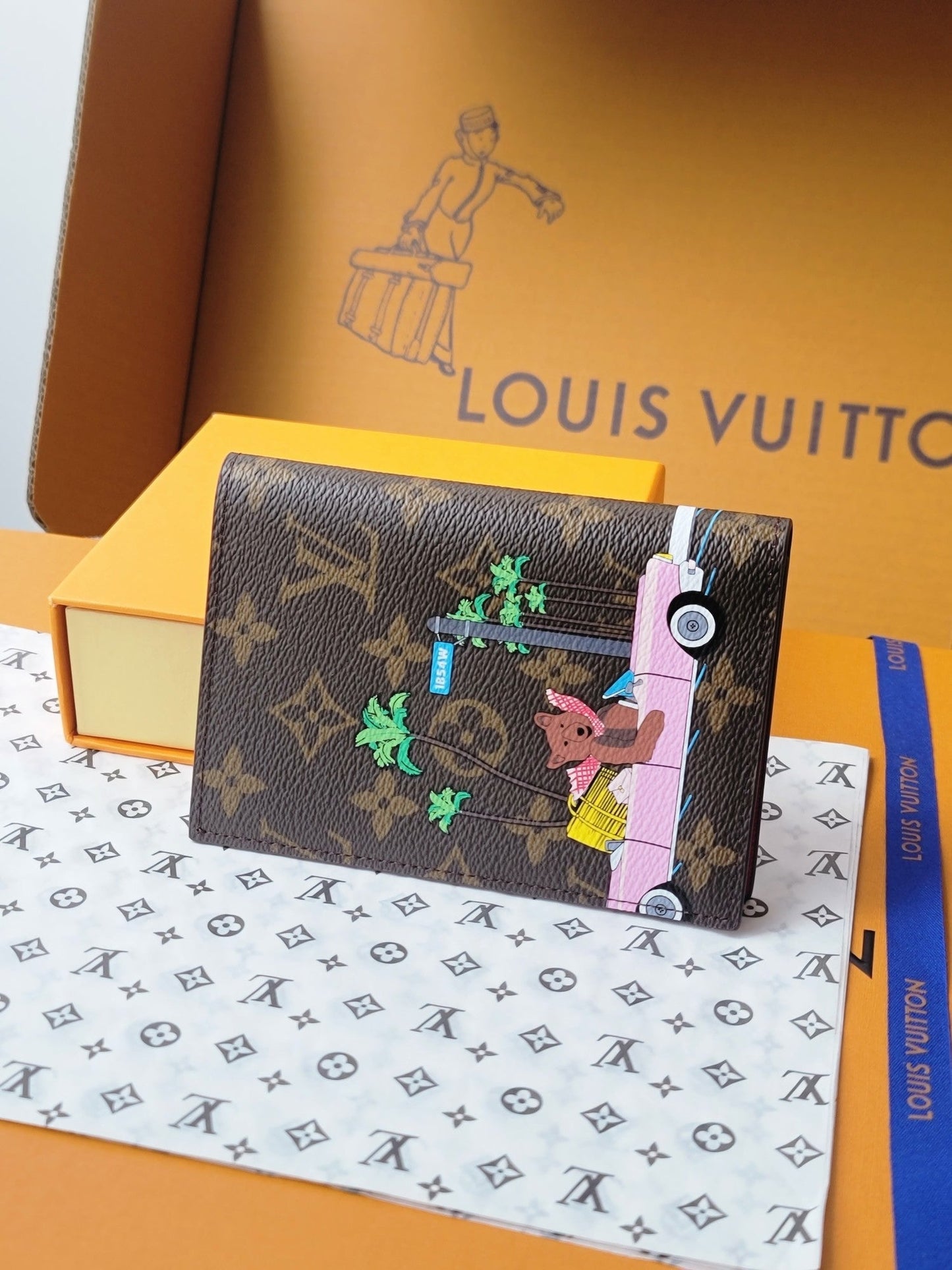 LV Passport Cover Pink Monogram Vivienne Fuchsia mysite