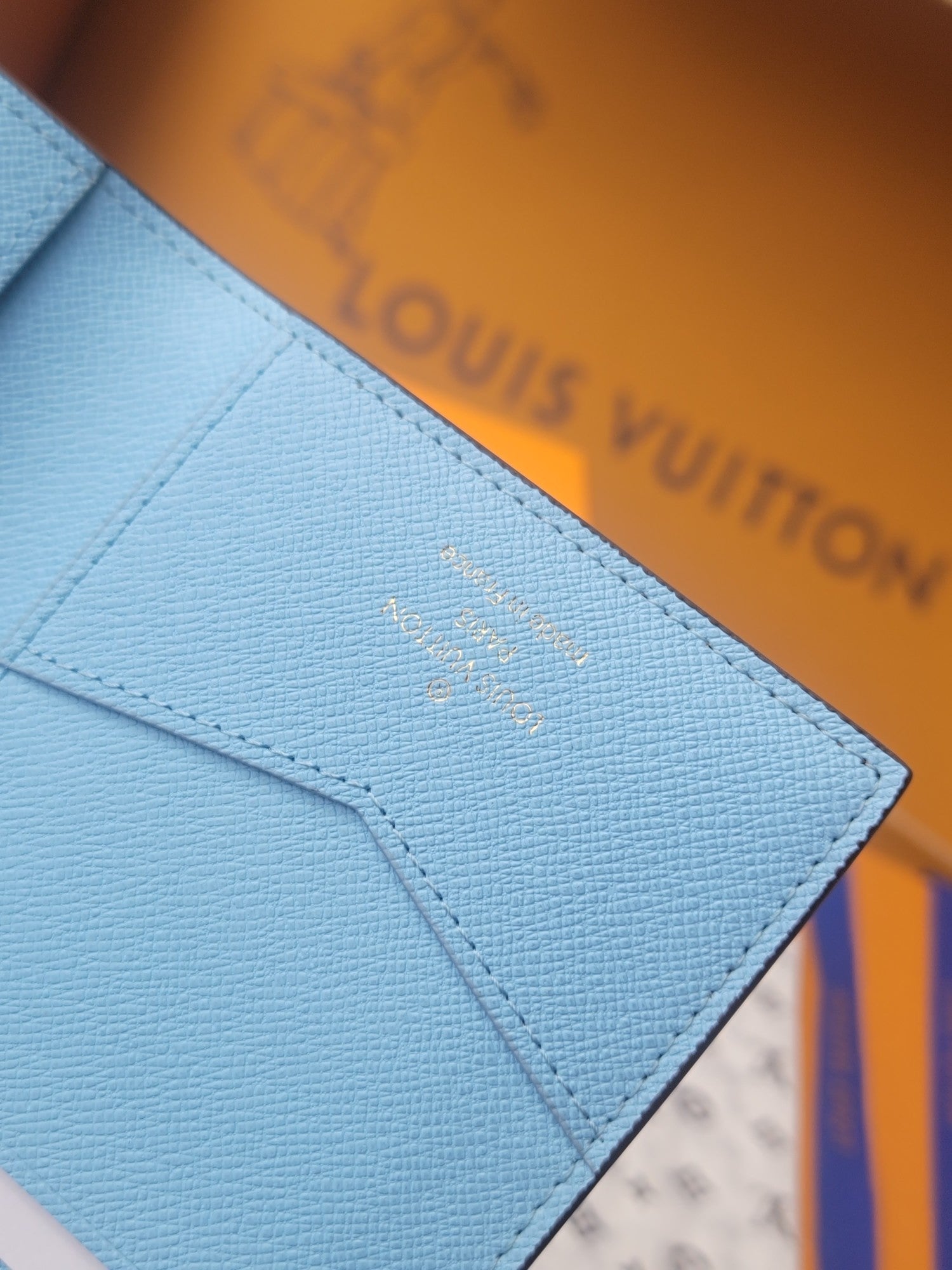 LV Passport Cover Blue Monogram Vivienne Myosotis mysite