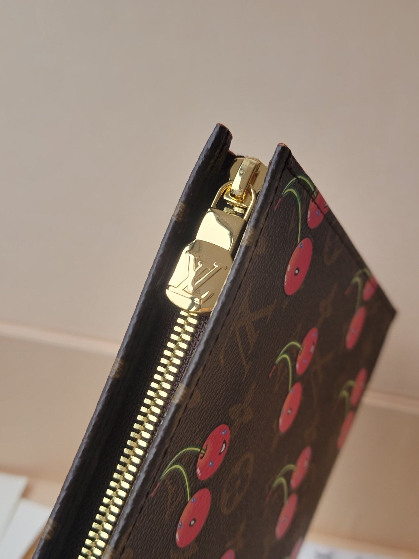 LV x TM M14372 Toiletry Pouch Brown Monogram Canvas With Cherry Motif mysite