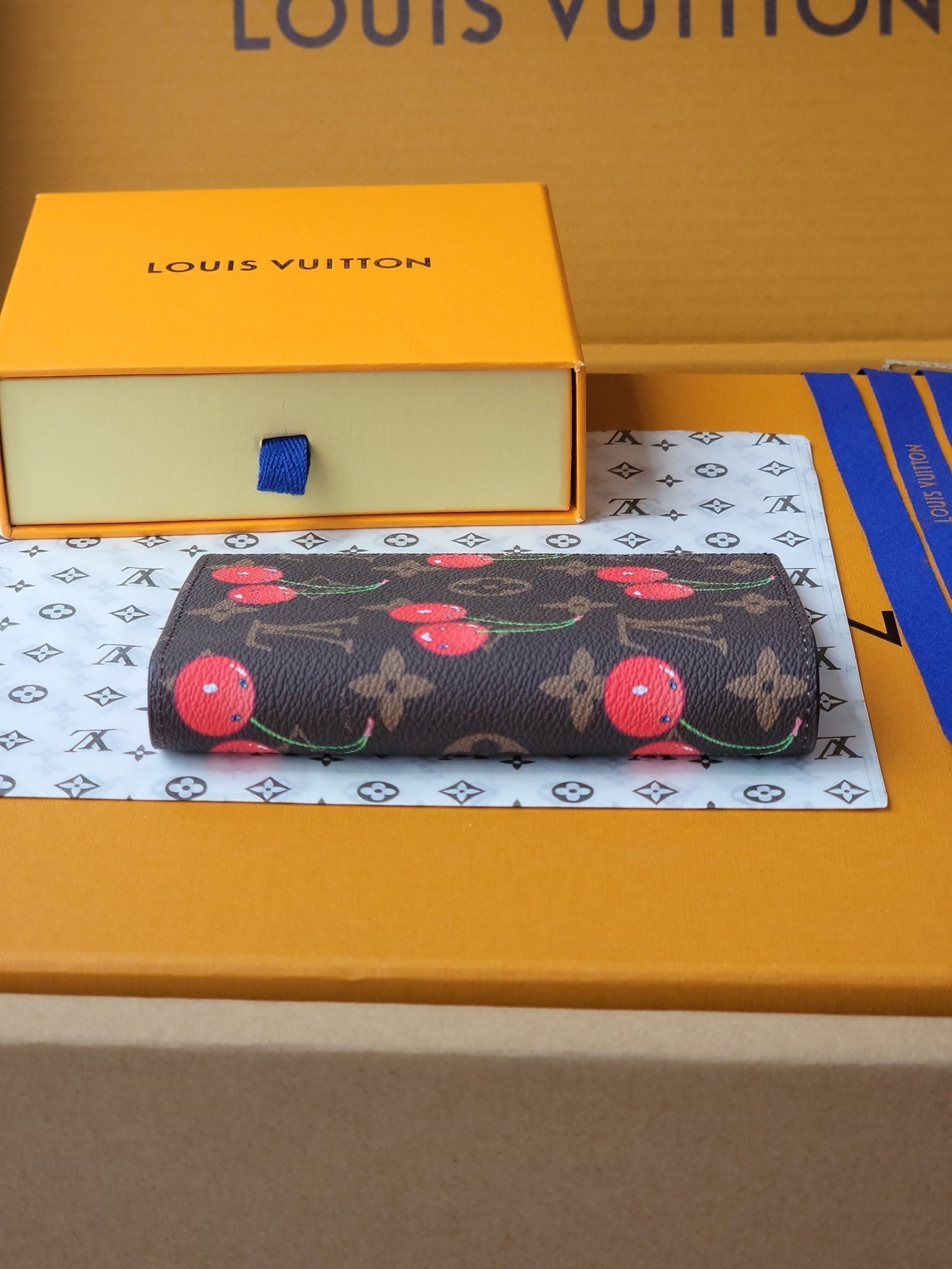 LV x TM Passport Cover Brown Monogram Canvas With Cherry Motif mysite