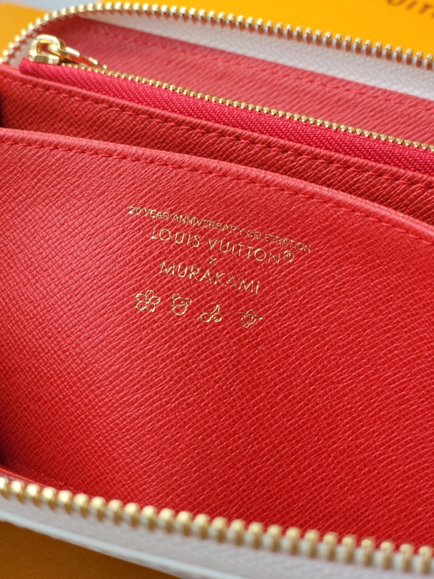 LV x TM Zippy Wallet White Monogram Canvas With Cherry Motif mysite