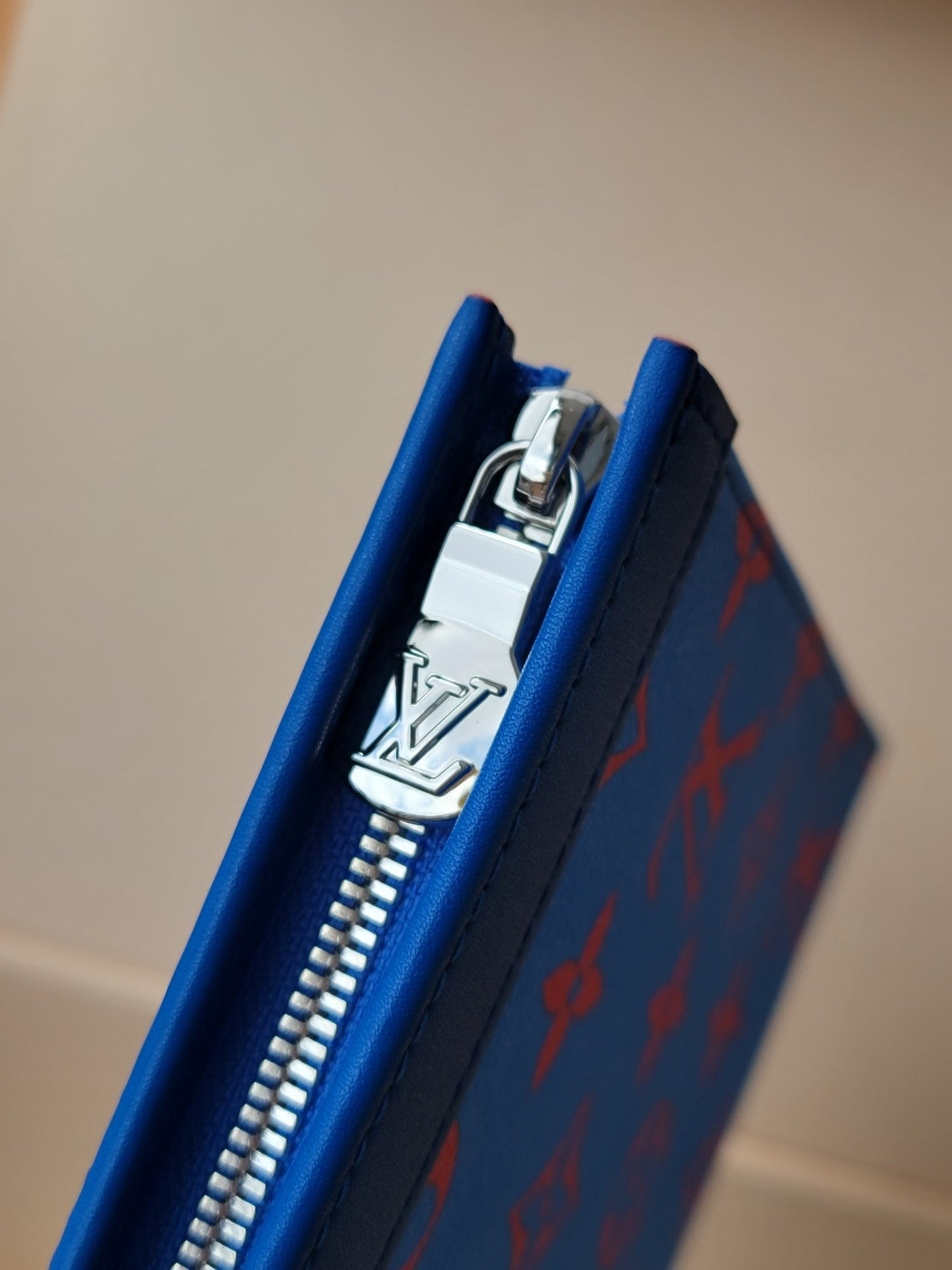 LV M14692 Pochette Voyage Blue Red Monogram Glow Canvas & Cowhide mysite