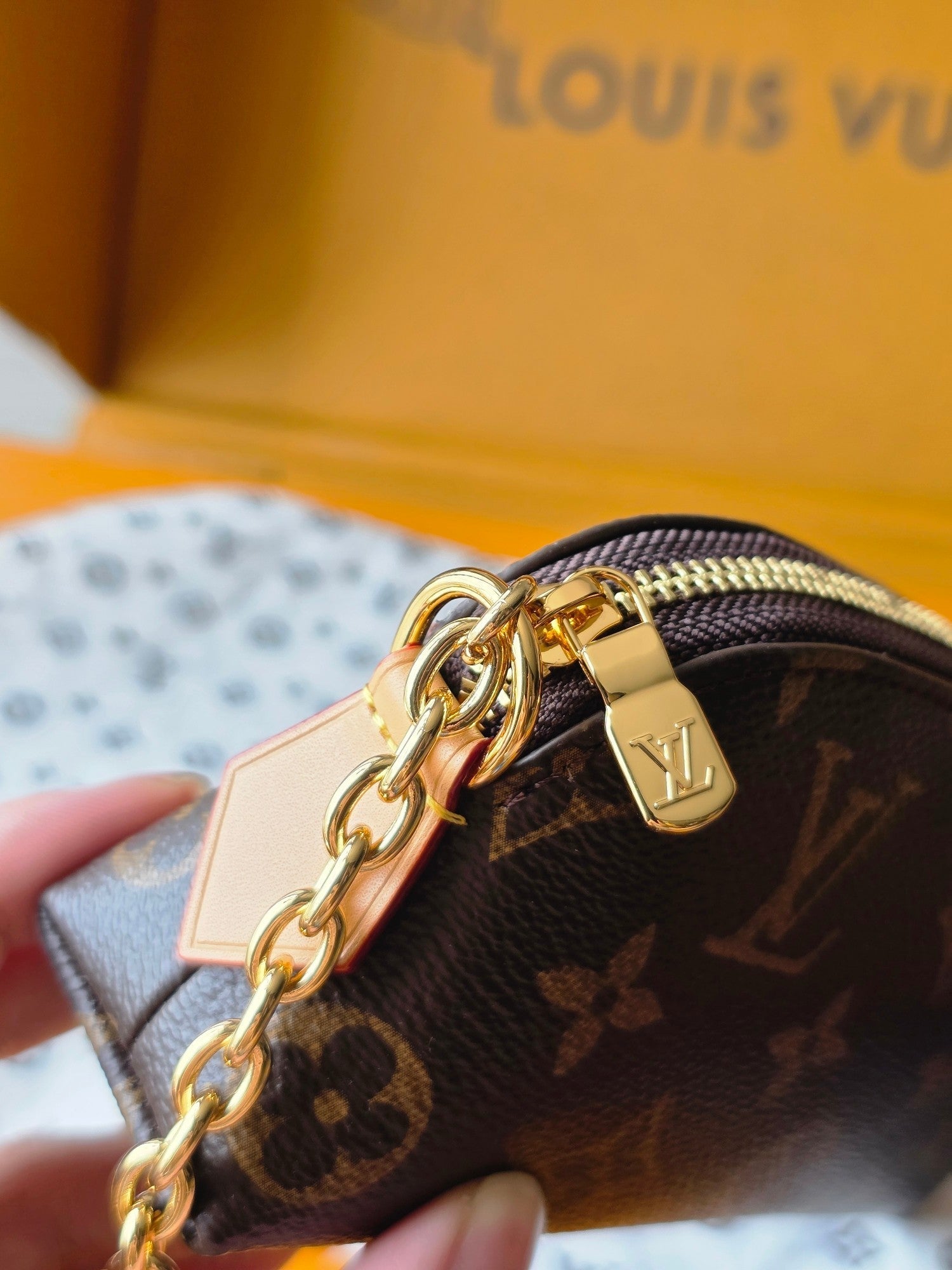 LV M25694 Cosmetic Lipstick Pouch Brown Monogram Canvas & Cowhide GHW mysite