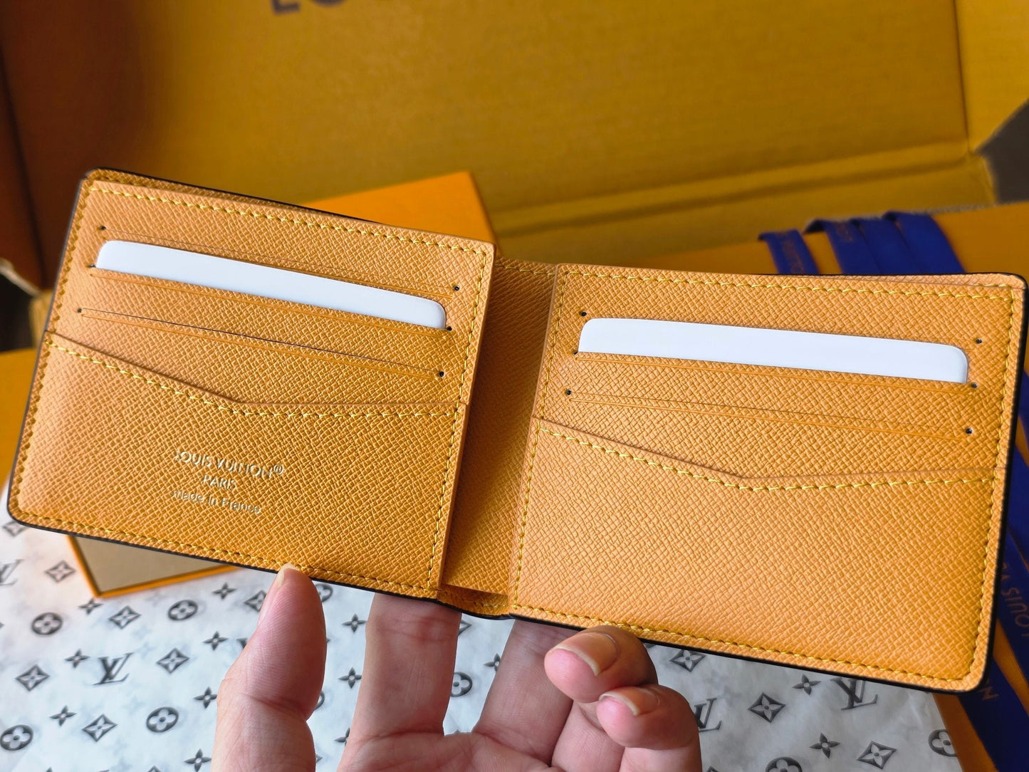 LV M25795 Multiple Wallet Dark Blue Teal Green Cowhide mysite