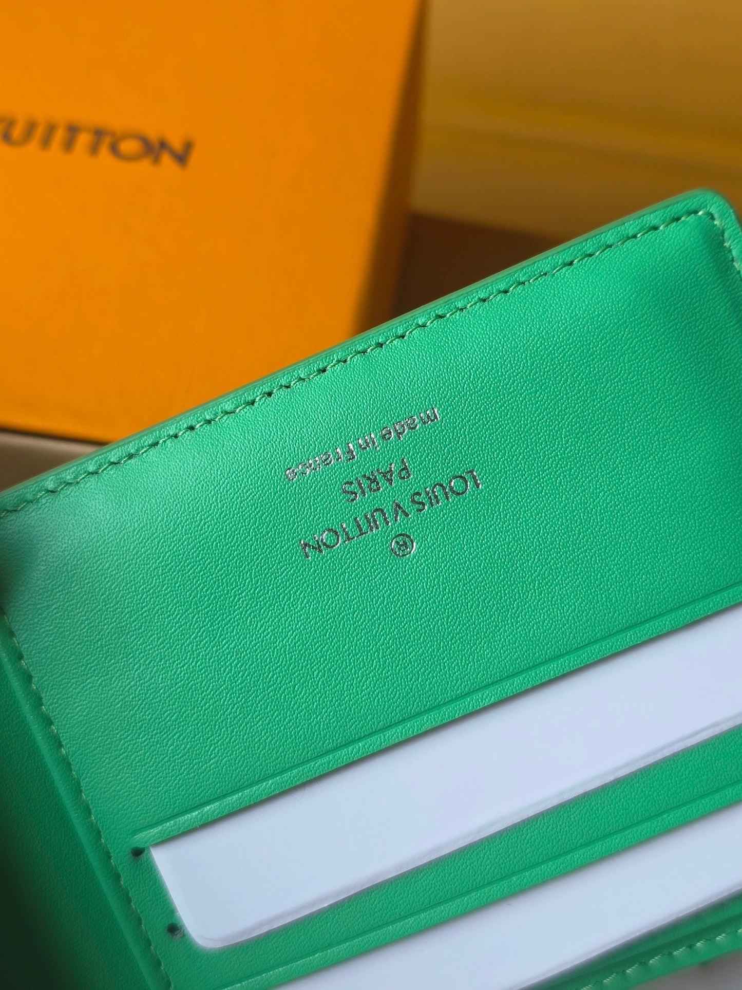 LV M25998 Multiple Wallet  Bamboo Green Taurillon Monogram leather mysite