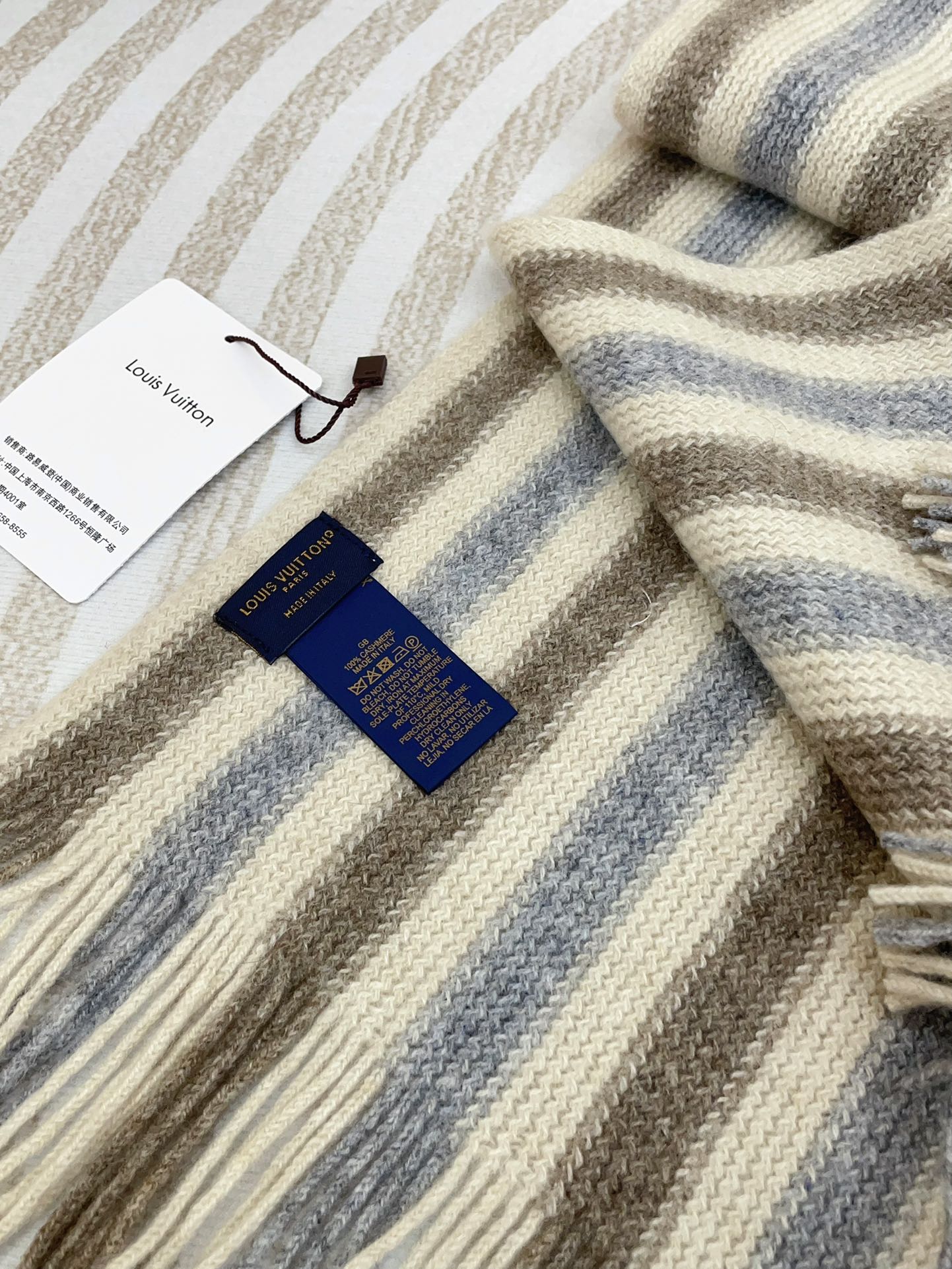 KNITTED SCARF 180 CM IN COLORFUL CASHMERE 388178 mysite