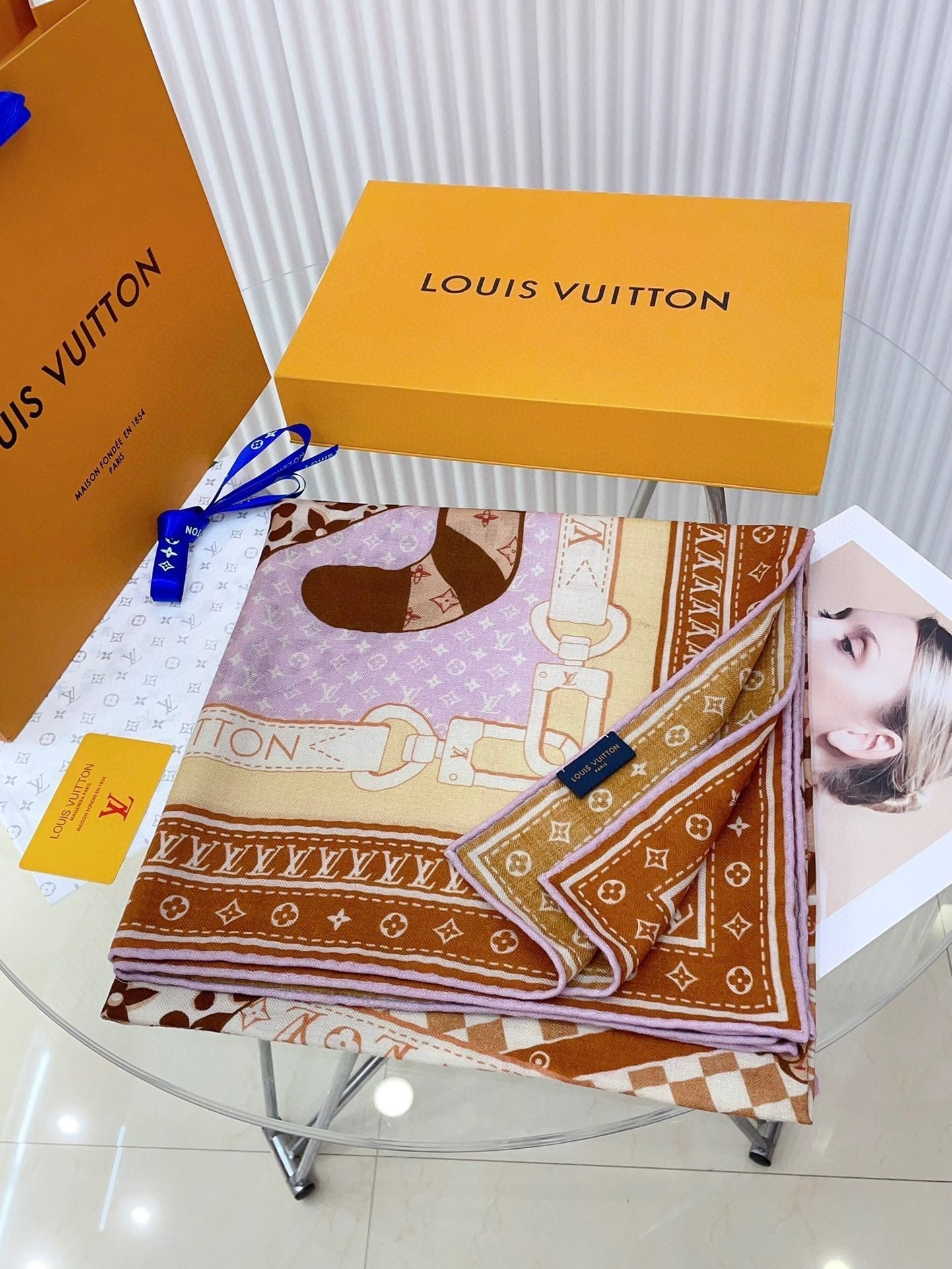 FELINE DUO 140 CM SQUARE SILK SCARF COLORFUL 398281 mysite