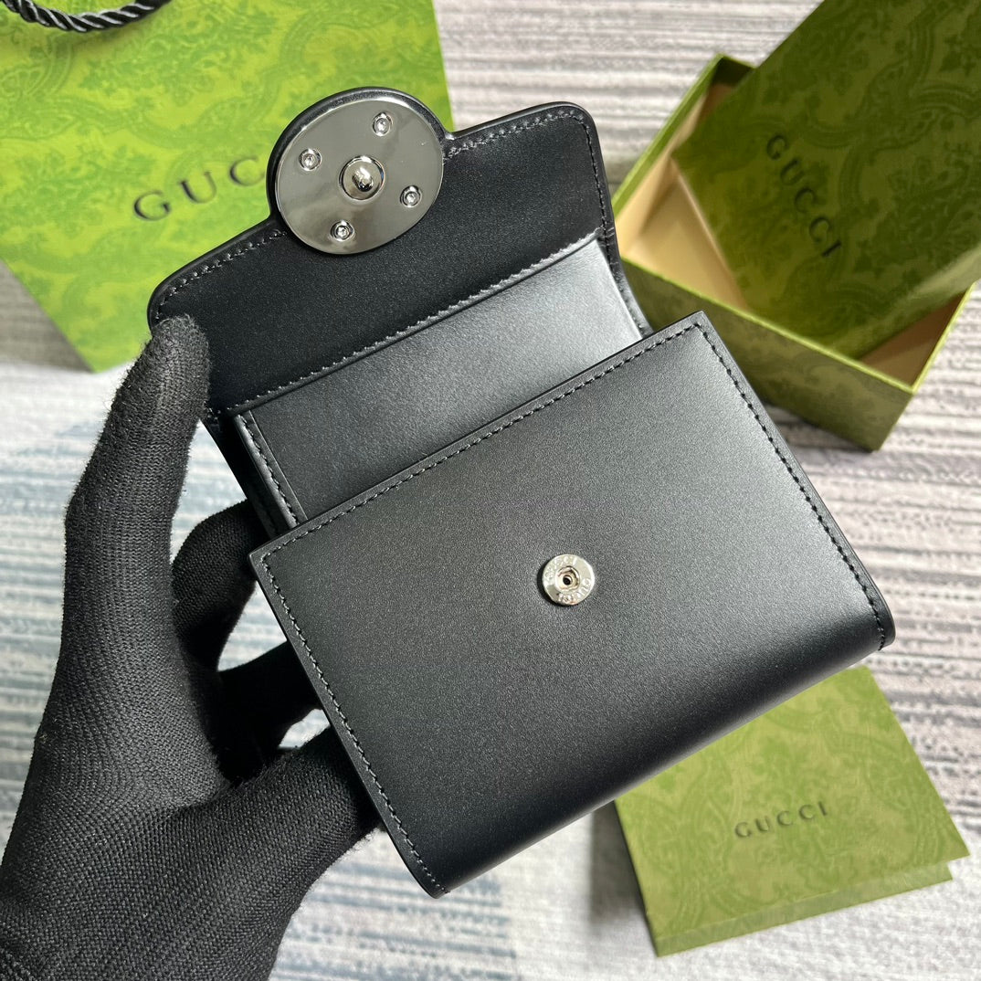 MINI WALLET 11 IN BLACK CALFSKIN mysite