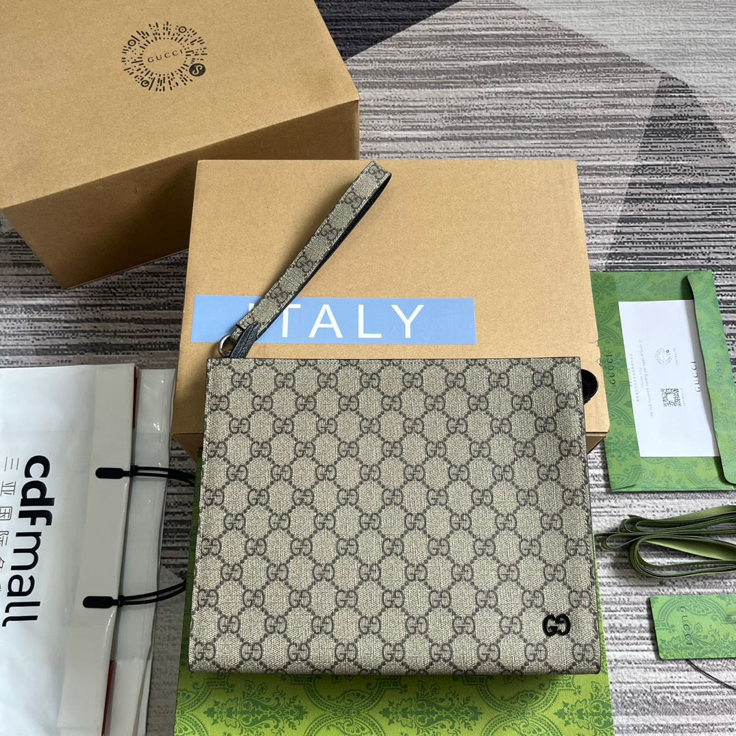 NEO VINTAGE 26 GG SUPREME POUCH IN BEIGE AND EBONY CANVAS mysite