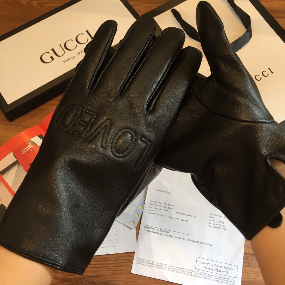 TOUCHSCREEN LAMBSKIN GLOVES BLACK WITH WOOL LINING 409346 mysite