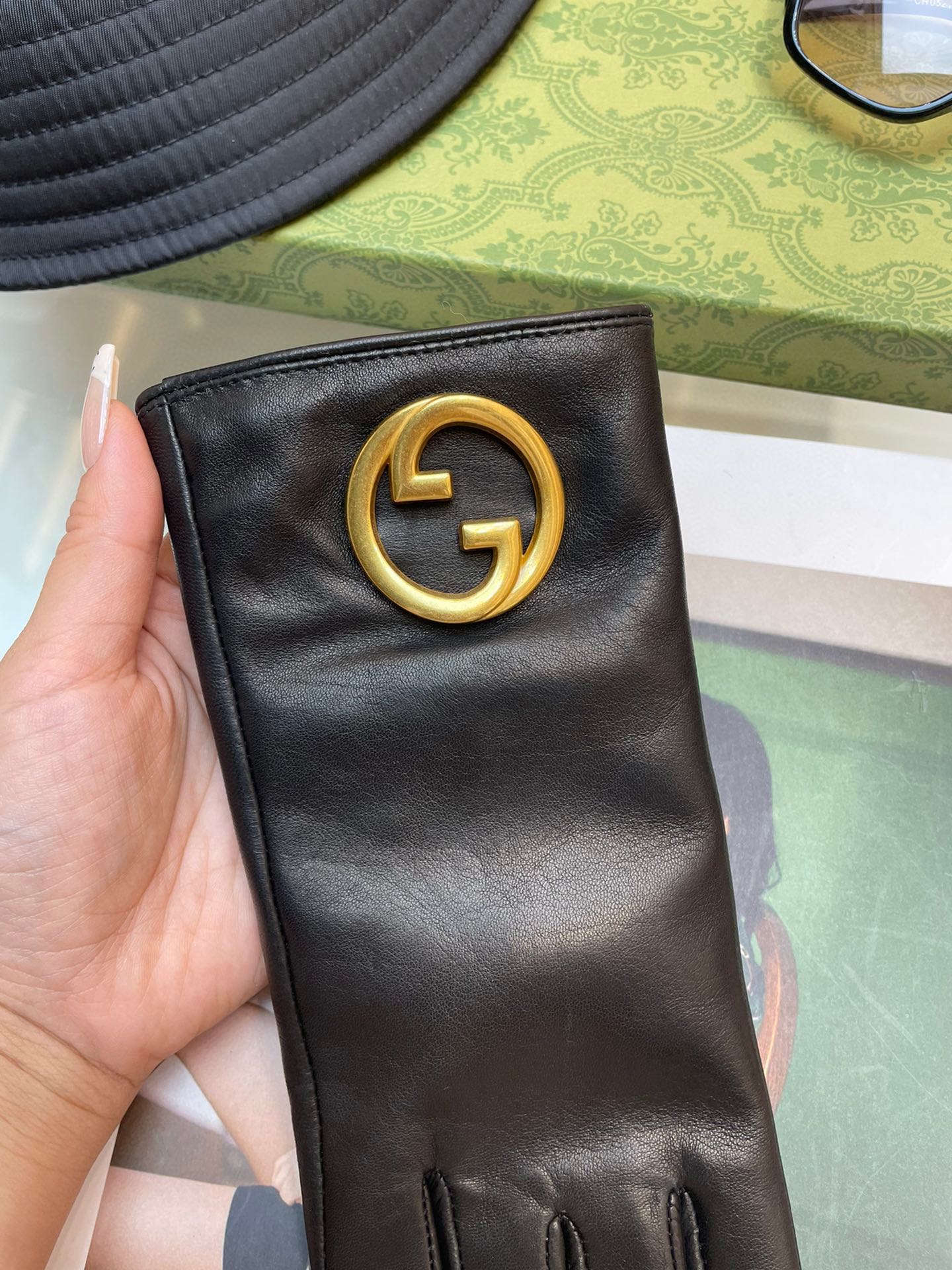 GLOVES IN BLACK SHEEPSKIN WITH CASHMERE LINING 432595 mysite