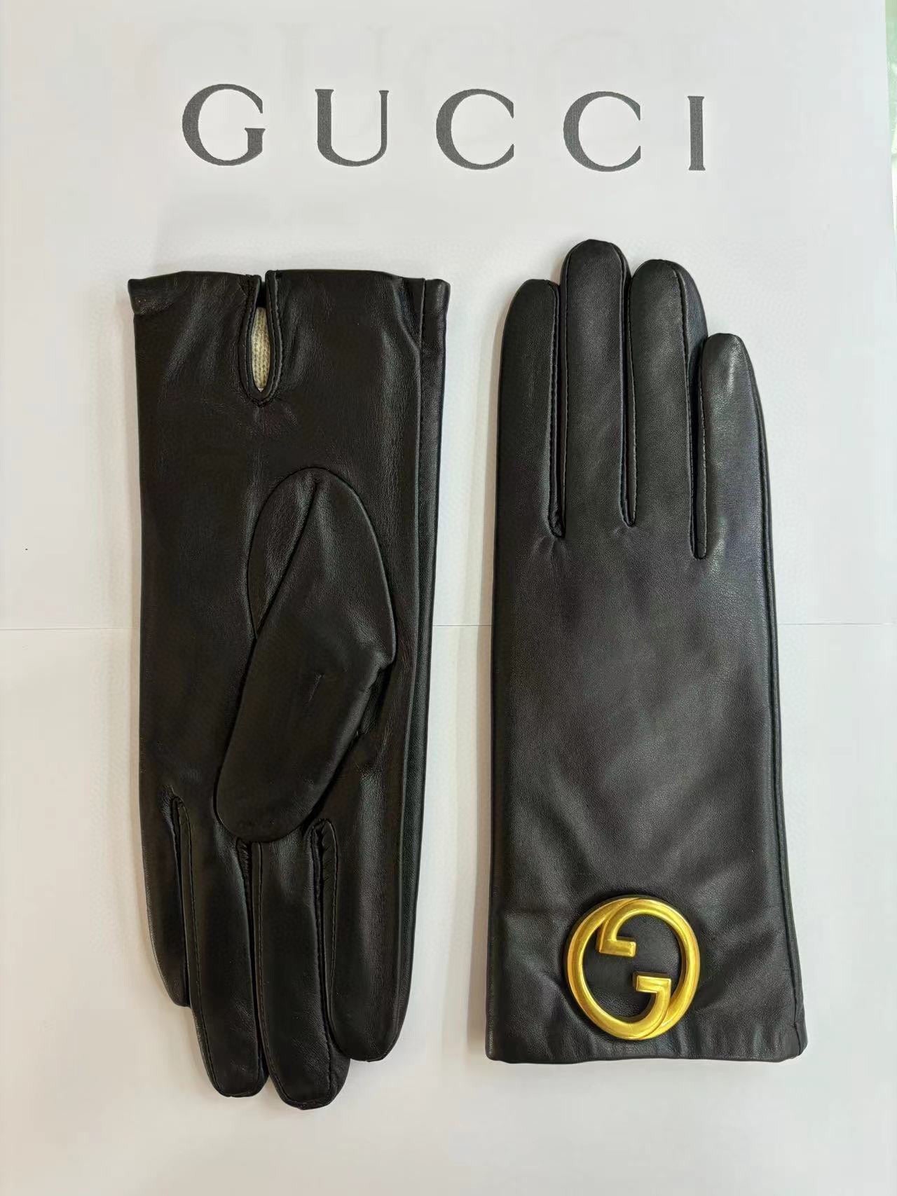 GLOVES IN BLACK SHEEPSKIN WITH CASHMERE LINING 432595 mysite