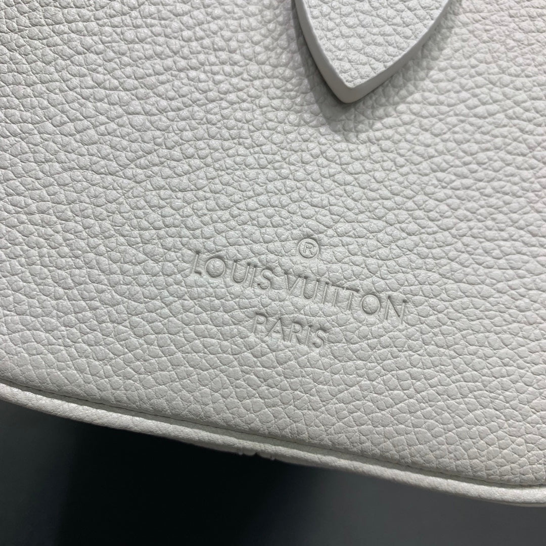 LV Speedy Bandouliere 20 Brume Gray Monogram Empreinte Leather 205495 mysite