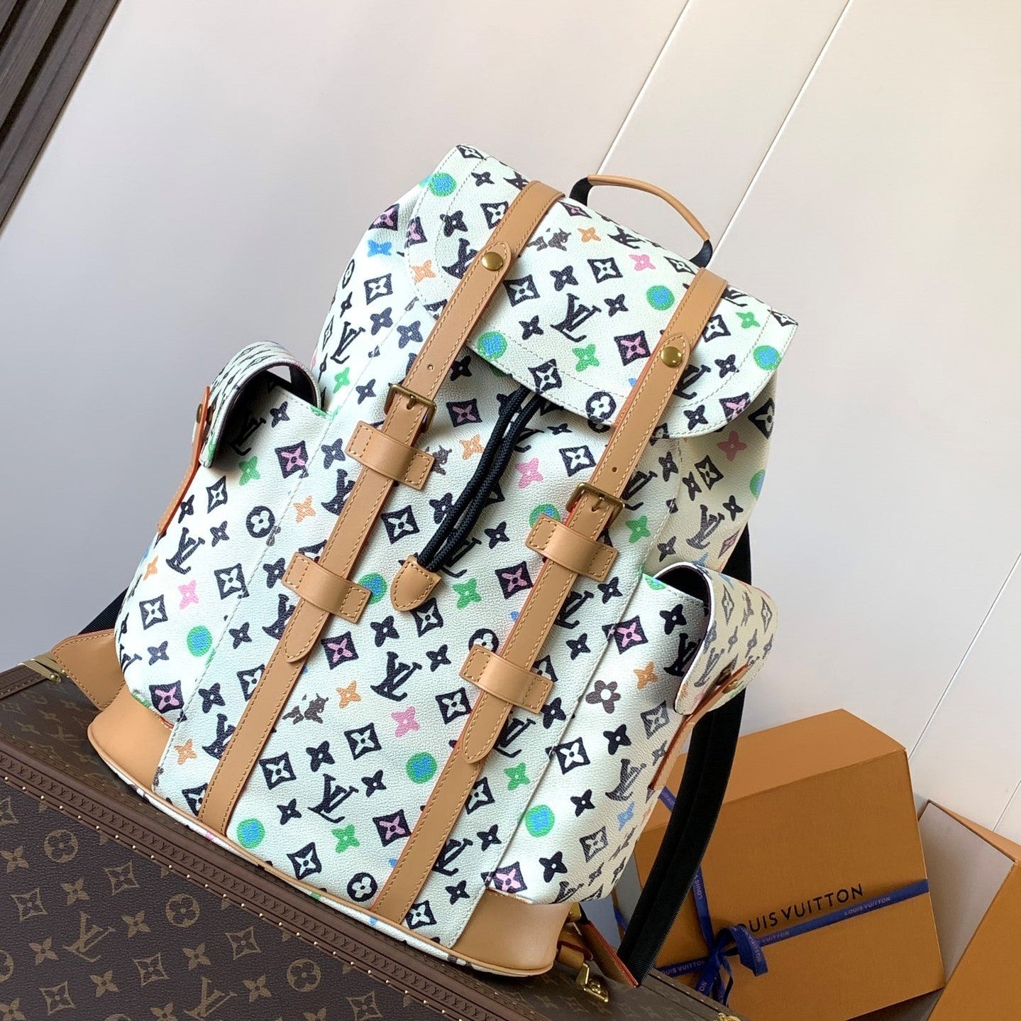 LV Christopher Large Backpack White Monogram Canvas mysite