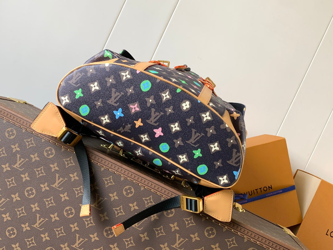 LV Christopher Large Backpack Multicolor Monogram Canvas mysite