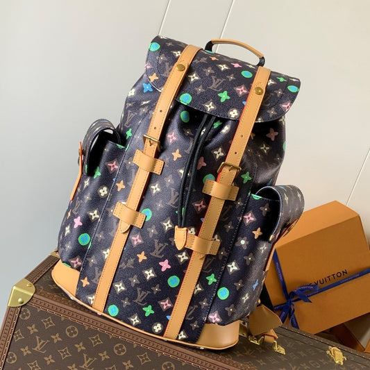 LV Christopher Large Backpack Multicolor Monogram Canvas mysite