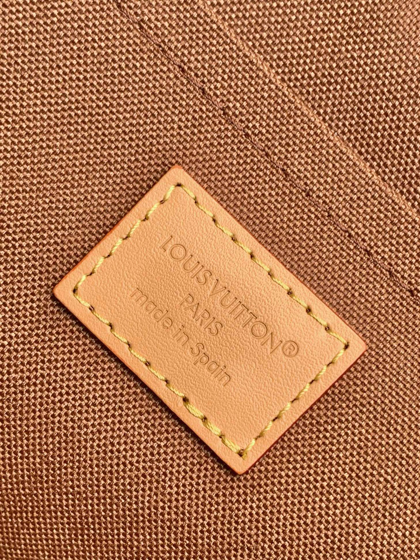 LV Soho MM Backpack 24cm Brown Beige Monogram Canvas & Cowhide mysite