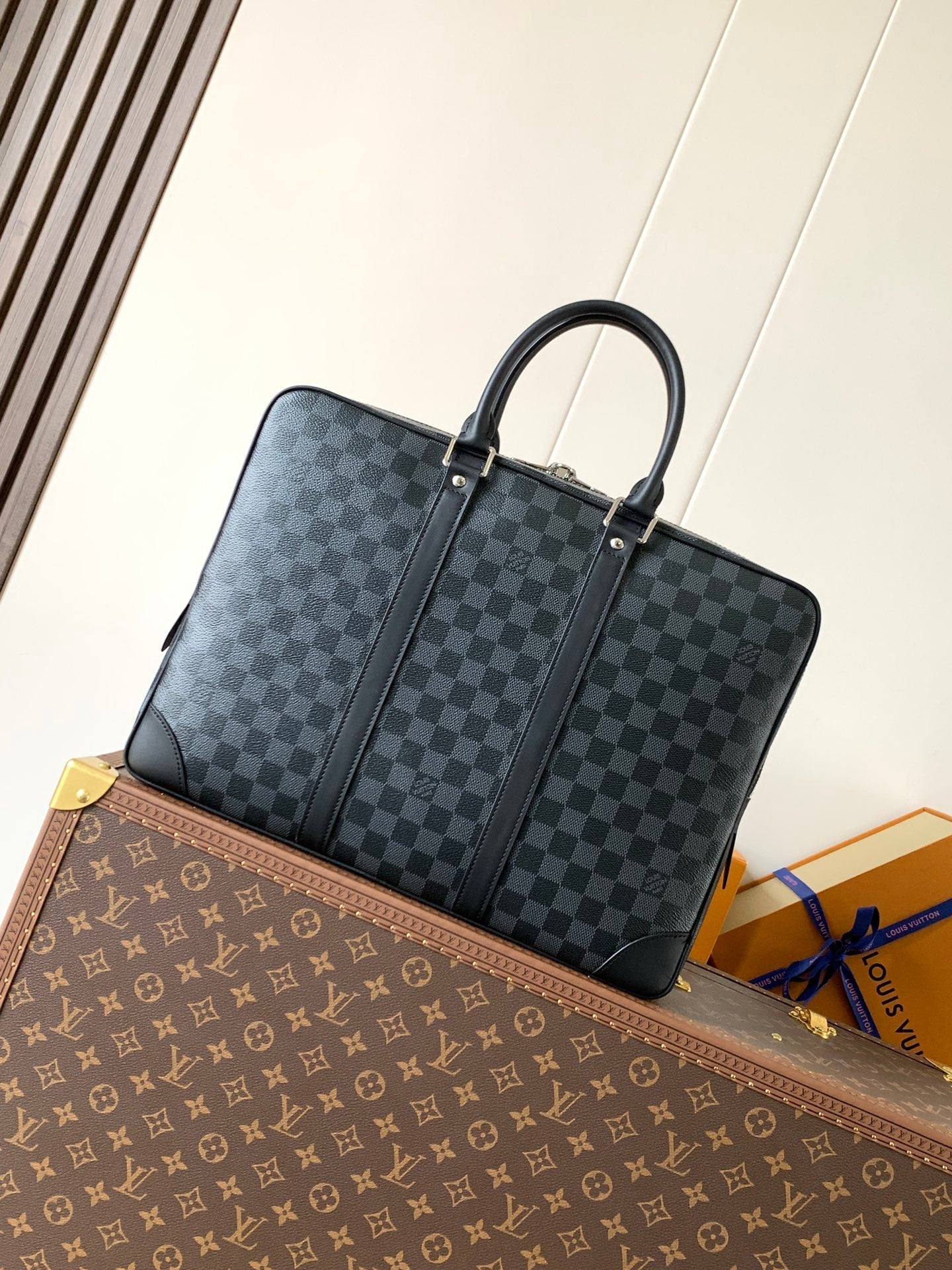 LV Porte-Documents Voyage Black Damier Graphite Canvas mysite