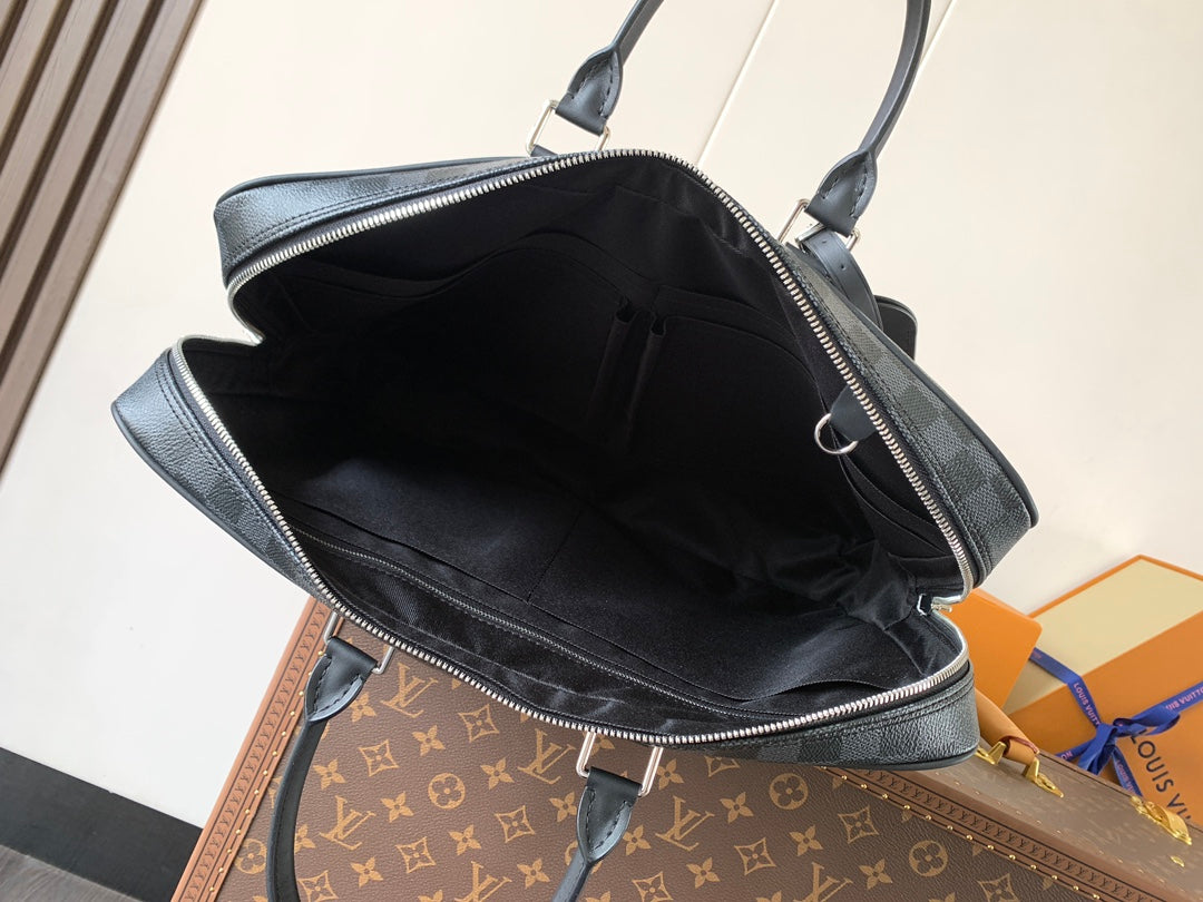 LV Porte-Documents Voyage Black Damier Graphite Canvas mysite