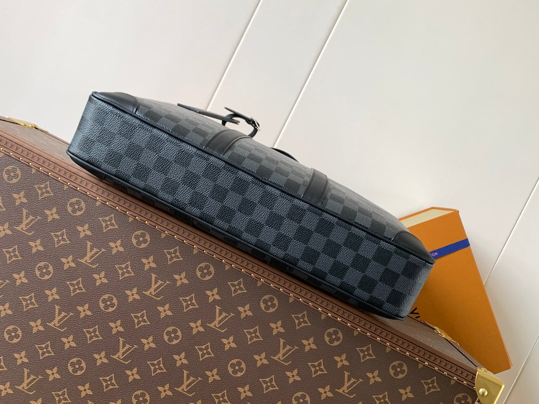 LV Porte-Documents Voyage Black Damier Graphite Canvas mysite