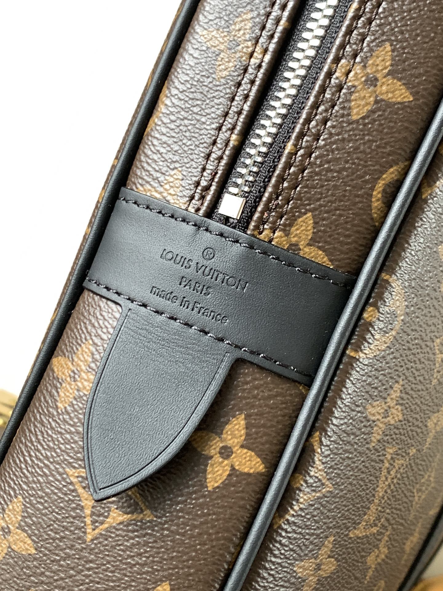 LV Porte-Documents Voyage  Brown Black Macassar Canvas mysite