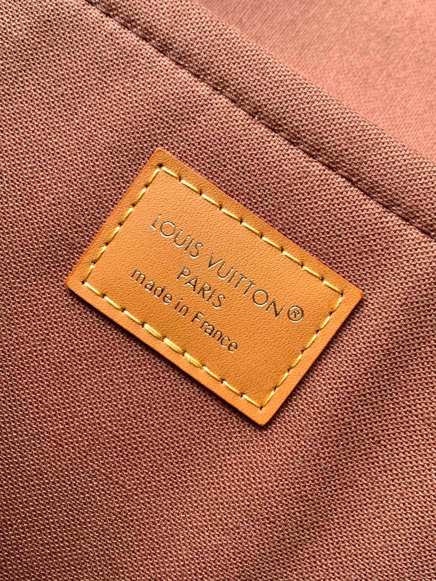 LV Satchel Messenger Bag  35.5cm Brown Monogram Canvas & Cowhide mysite