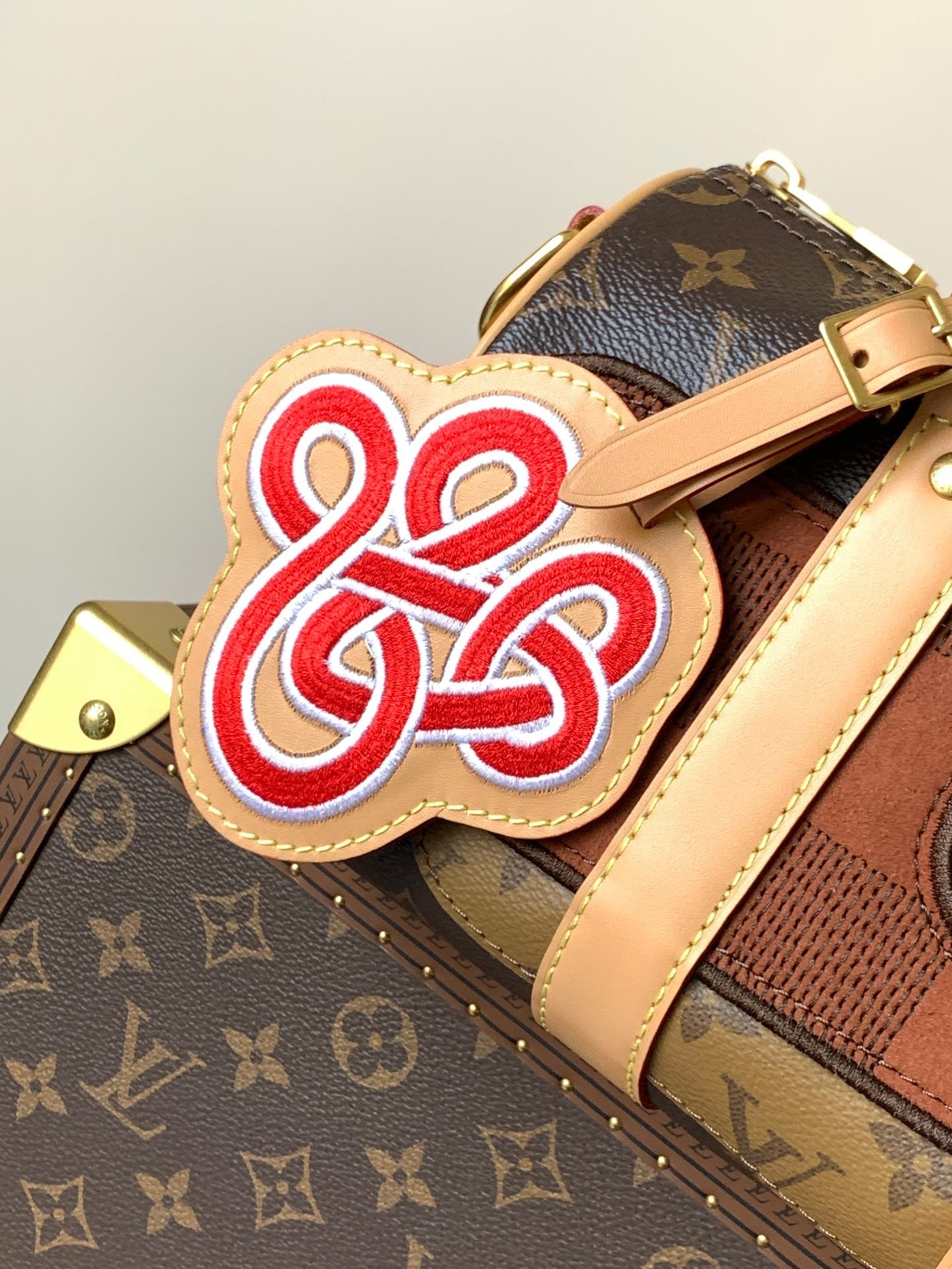 LV Keepall Bandoulière 25 Brown Boro Monogram Landscape canvas & Cowhide mysite