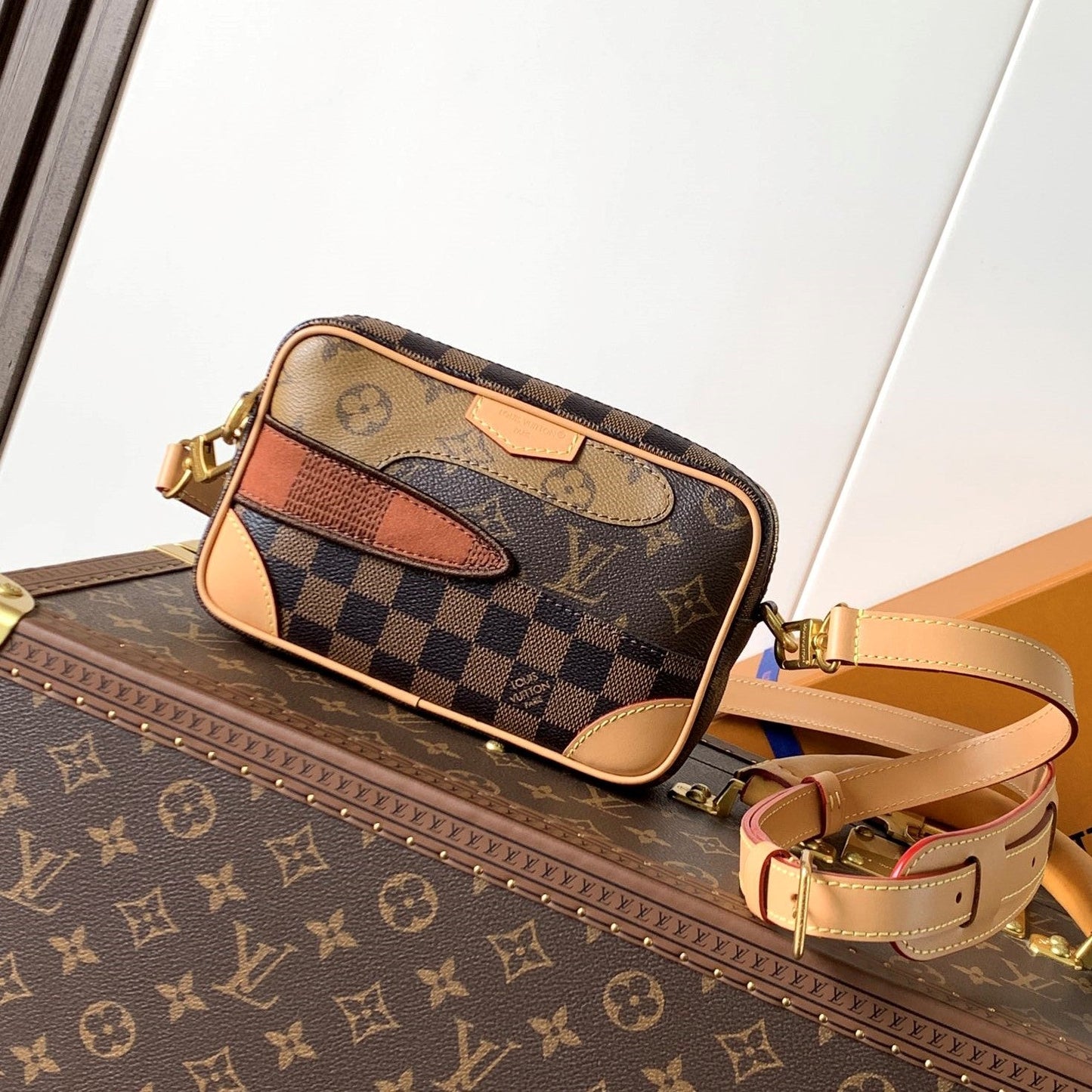 LV Trocadéro Bag Brown Boro Monogram Landscape canvas & Cowhide mysite