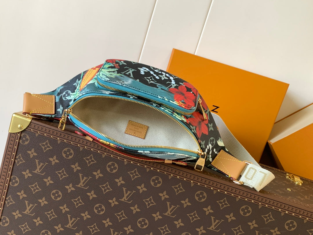 LV M24992 Surfin' Rush Bumbag Navy Blue Monogram Canvas & Calfskin GHW mysite