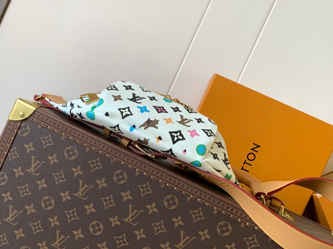 LV x Tyler M24858 Rush Bumbag White Monogram Canvas & Calfskin GHW mysite