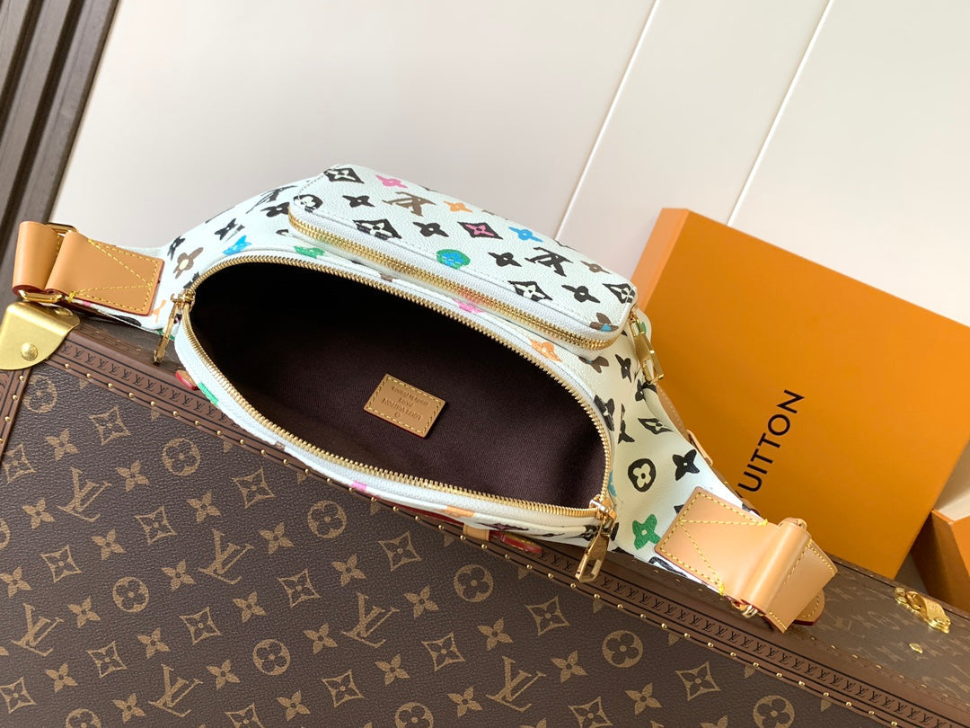 LV x Tyler M24858 Rush Bumbag White Monogram Canvas & Calfskin GHW mysite