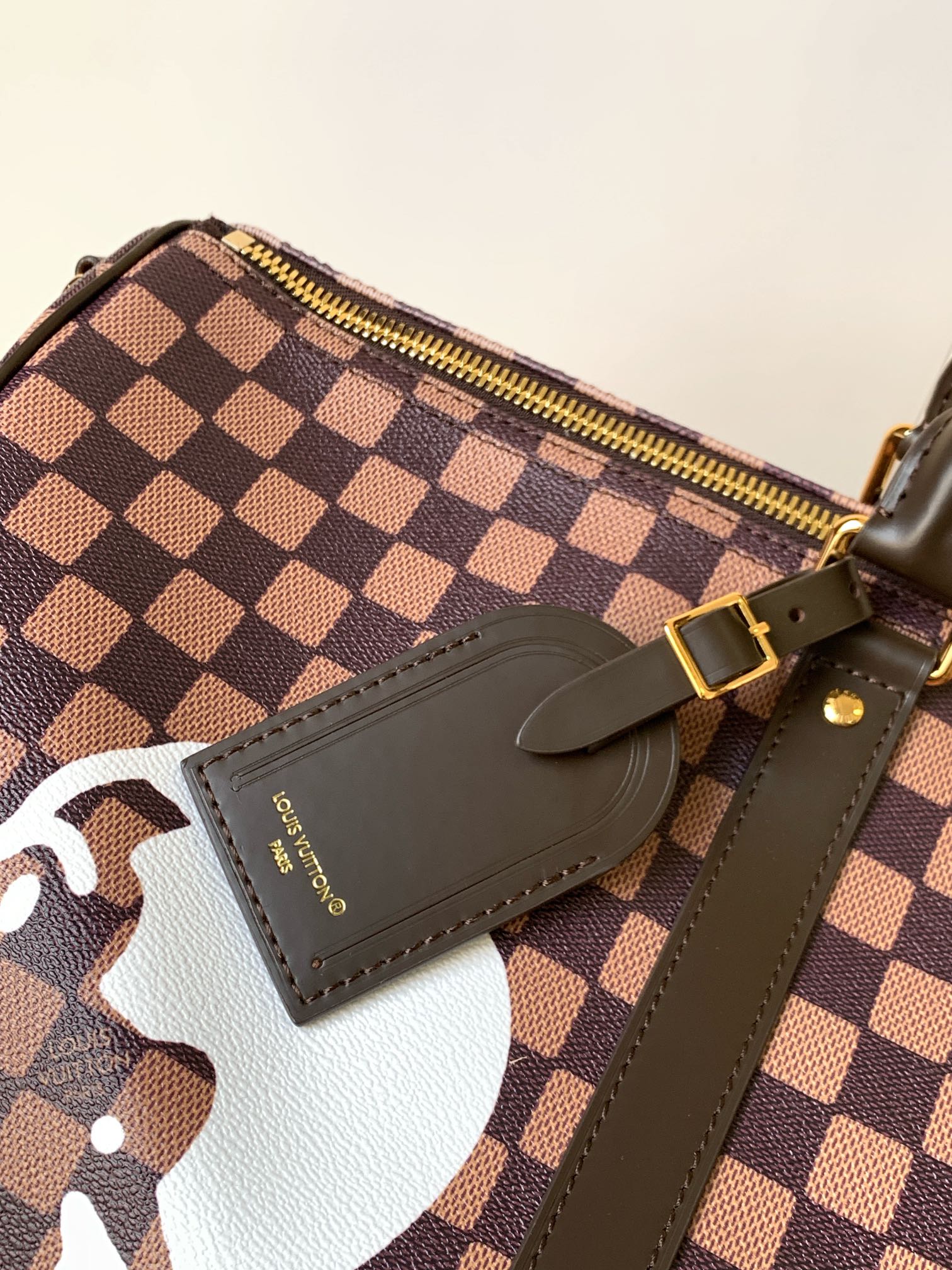 LV Keepall Bandoulière 50 Brown Damier Phriendship Canvas mysite