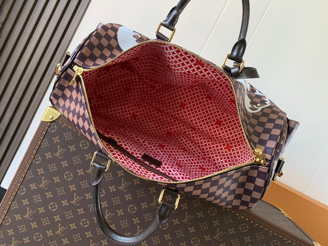 LV Keepall Bandoulière 50 Brown Damier Phriendship Canvas mysite