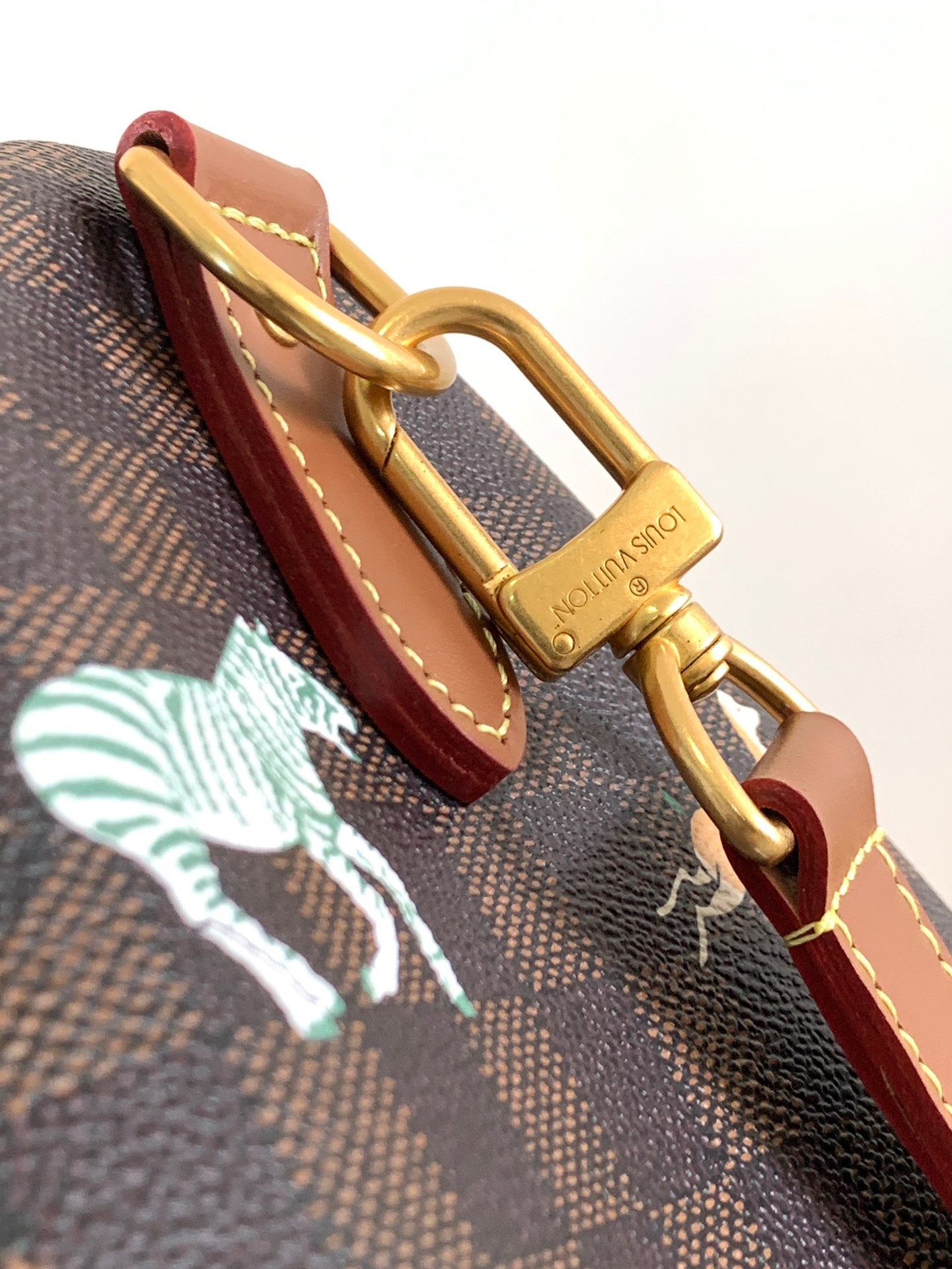 LV Keepall Bandoulière 50 Brown Animal Printed Monogram Canvas mysite